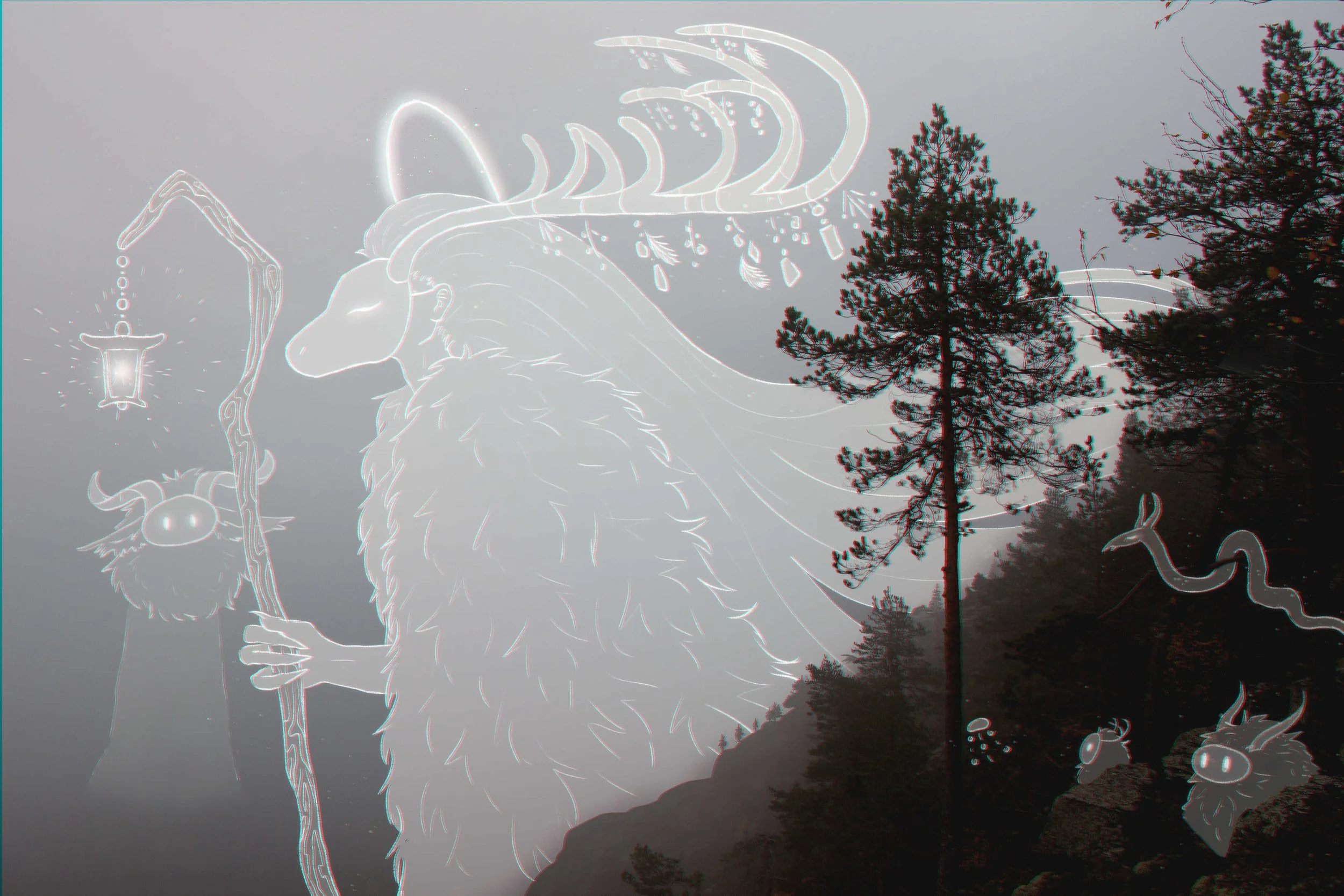 Kulkija | Wandered (2022)
Photograph from Aavasaksa. I enjoy depicting the divine masked; I don't think we should be able to "see" their faces.