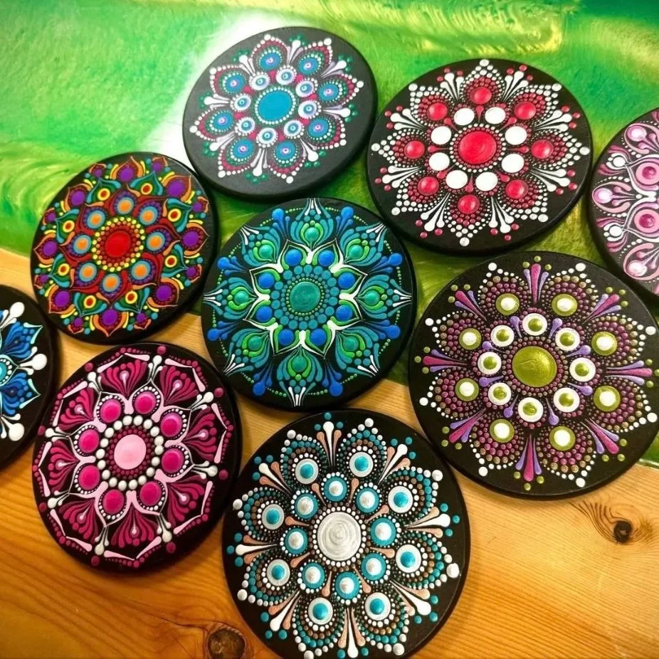 Mandala Coaster Class for Beginners with Northern GypsyArtworks AK