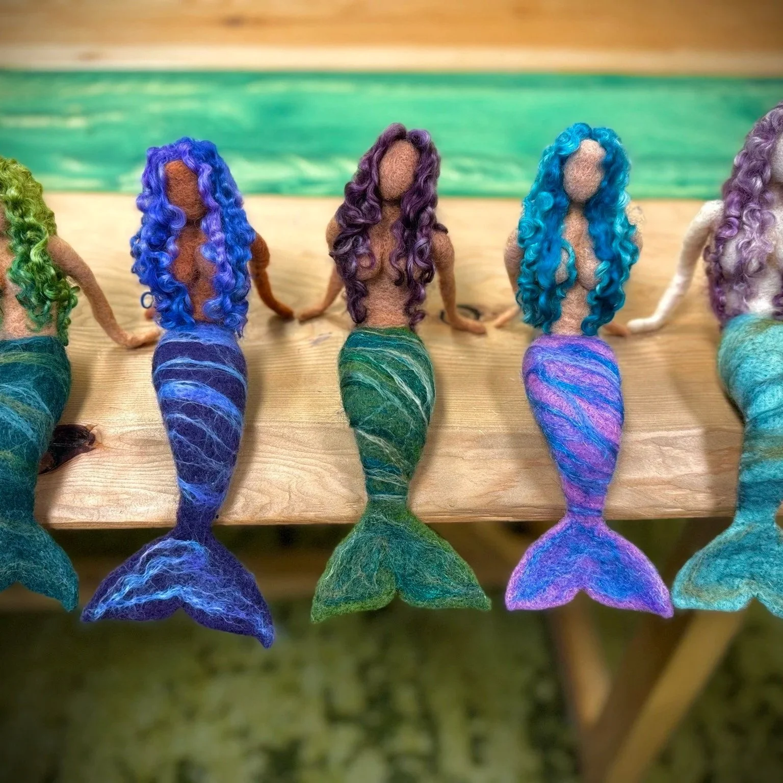 Needle Felted Posable Mermaids for Beginners