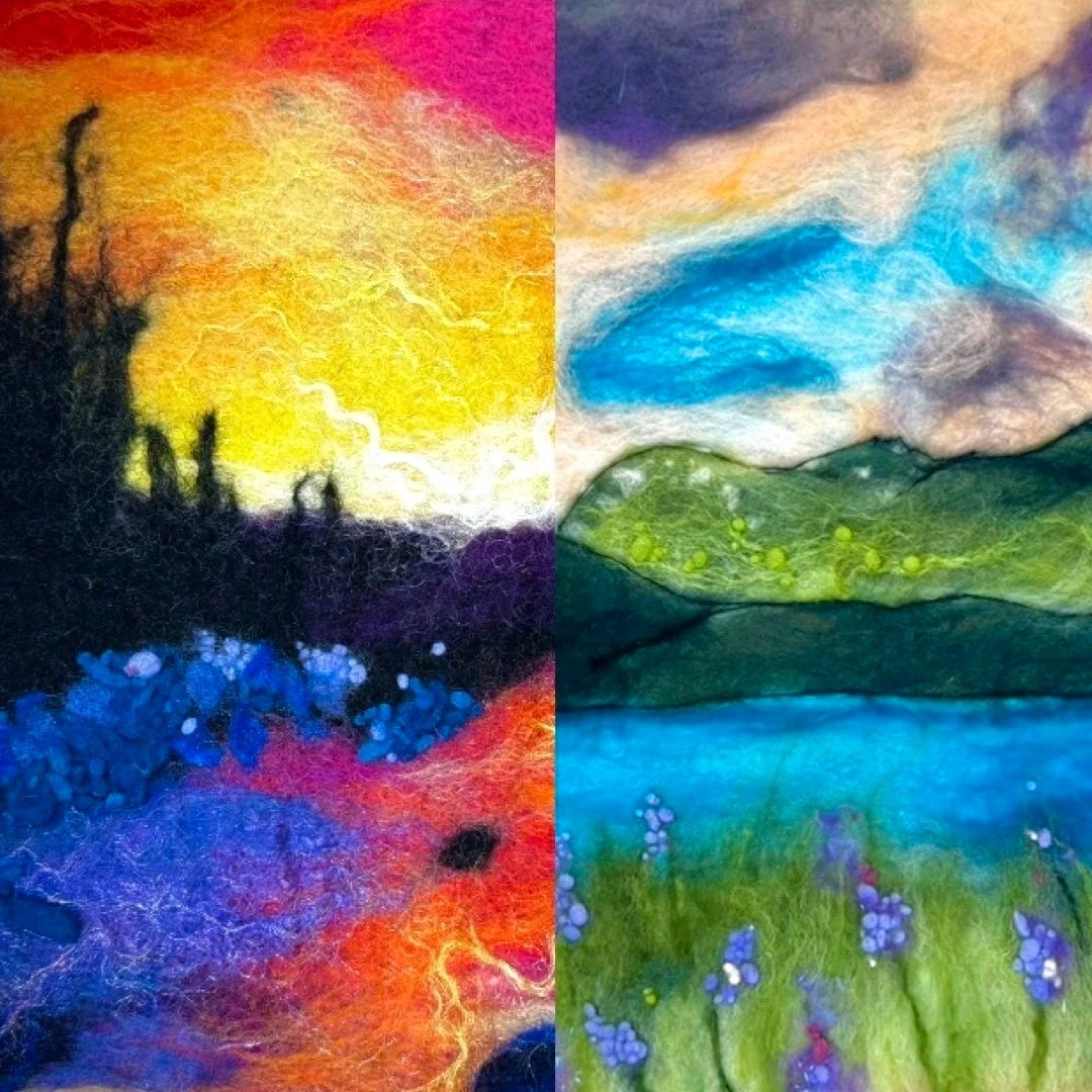 Paint with Wool: Create a Vibrant Landscape with Margaret (part 1)