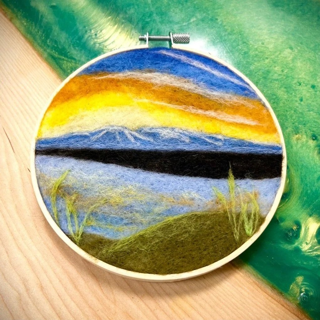 2-D Wool Painting for Beginners: Sleeping Lady