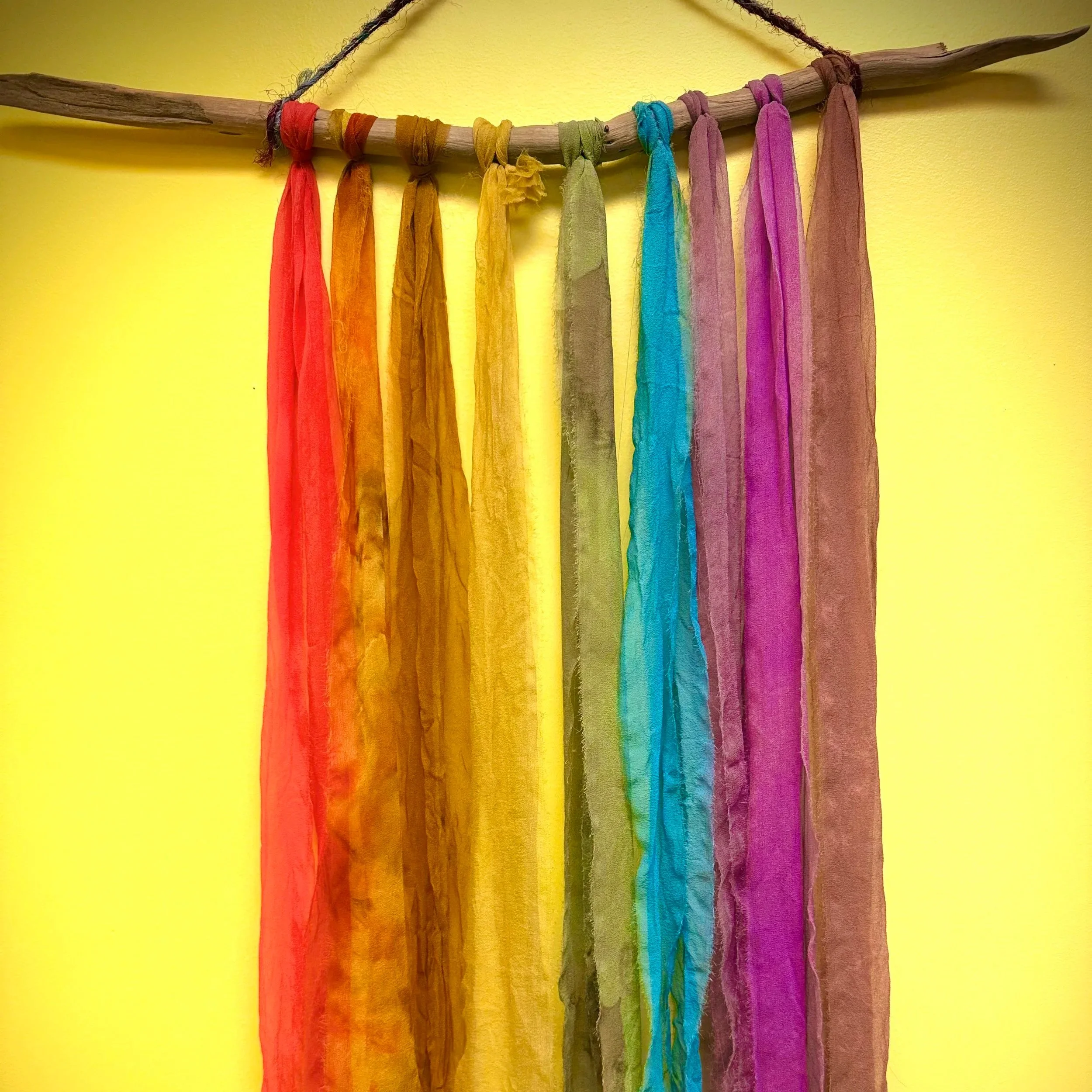 Natural Dyed Rainbow Wall Hanging 