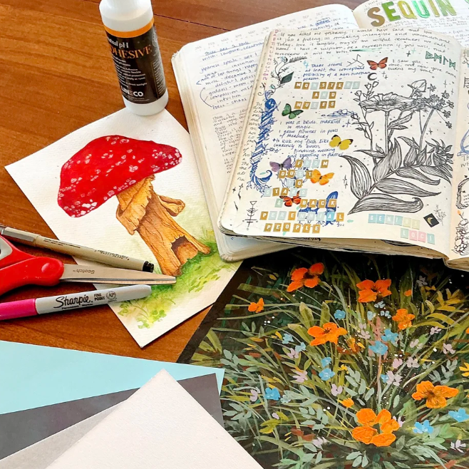 Beginners Make Your Own Watercolor Journal with Jupiter Midnight