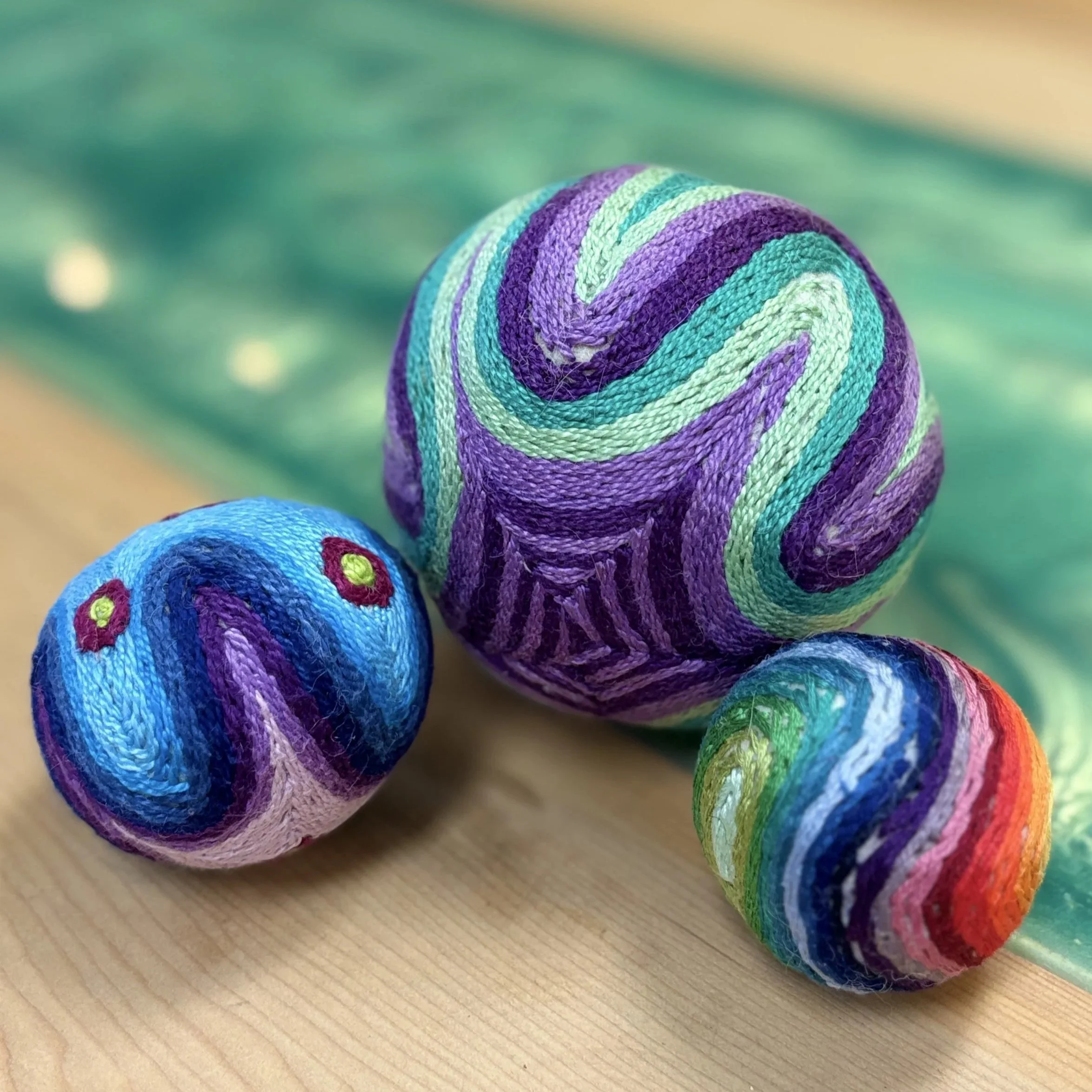 Felted Embroidery Ball: A Two-Day Fiber Arts Workshop with Heartwood Creative Arts