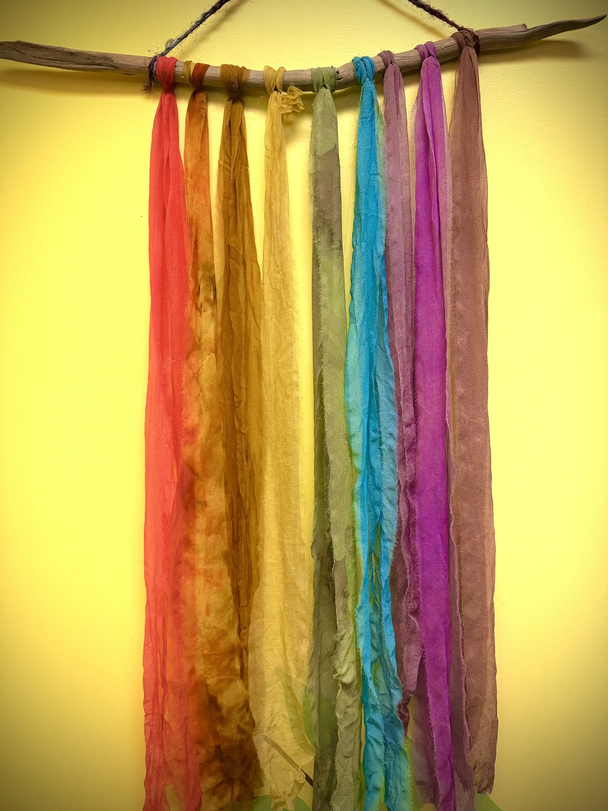 Natural Dyed Rainbow Wall Hanging (5/21)