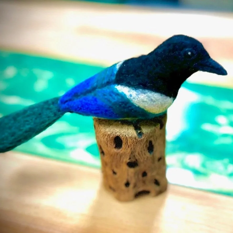 Needle Felted Magpies/Stellar Jays for Beginners (1/10)