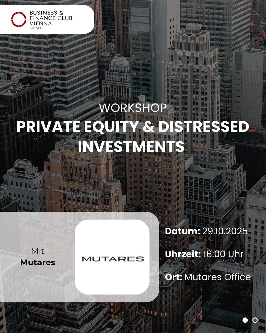 Private Equity & Distressed Investments
Tauche ein in die Welt von M&A, Restrukturierung und Wertsteigerung! 🚀
Mutares bietet spannende Einblicke in die Arbeit mit mittelständischen Unternehmen in Umbruch- oder Krisensituationen.
📅 D