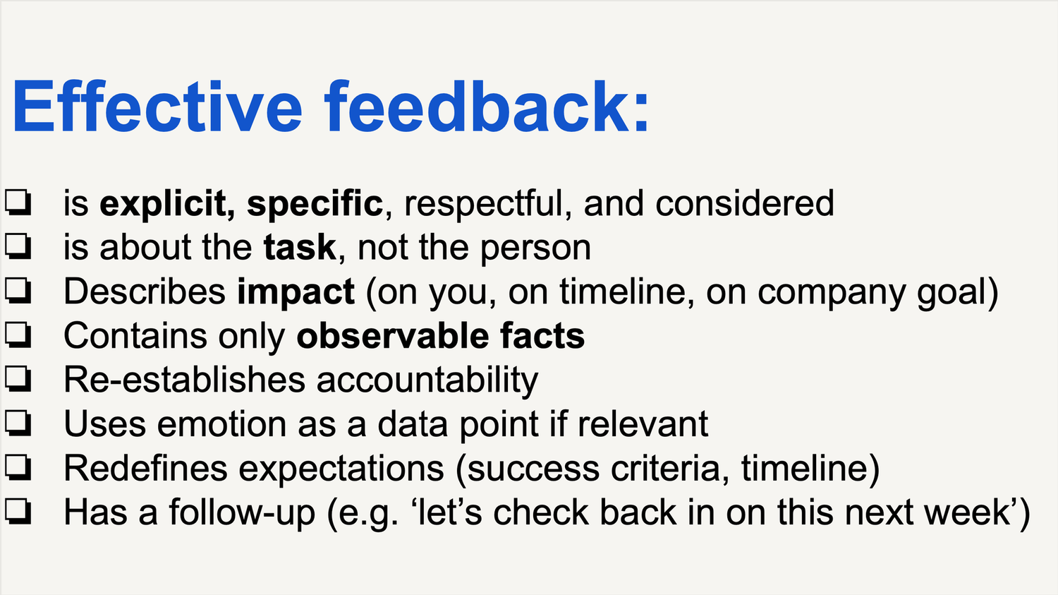 Guide to Performance Feedback — The Founder Coach