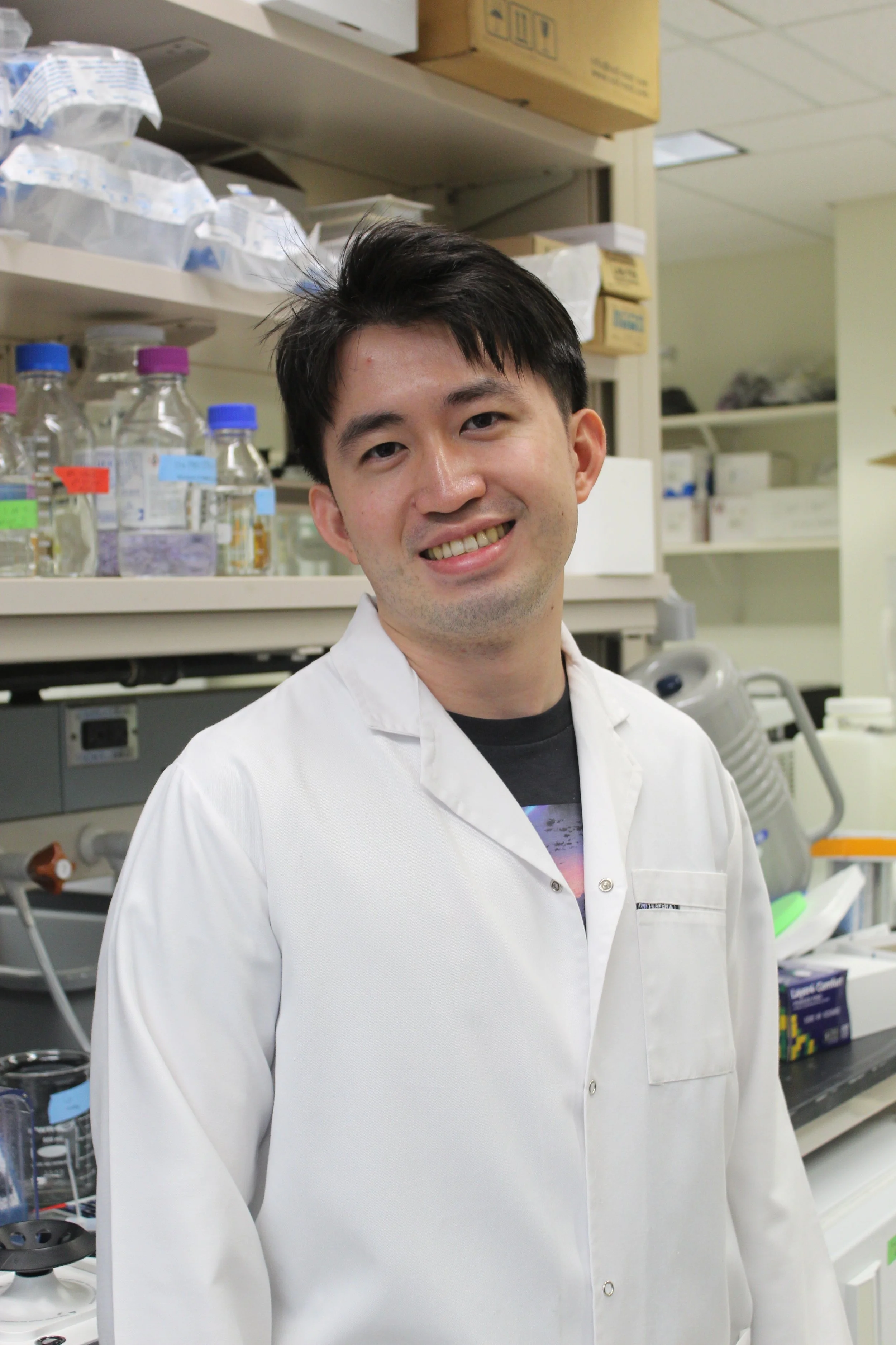 man in lab coat