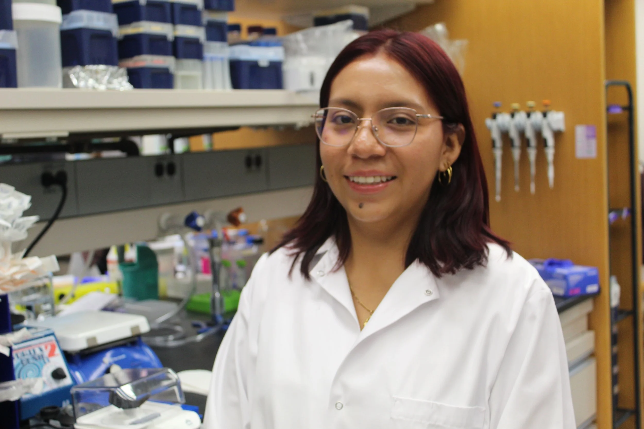 woman in lab coat
