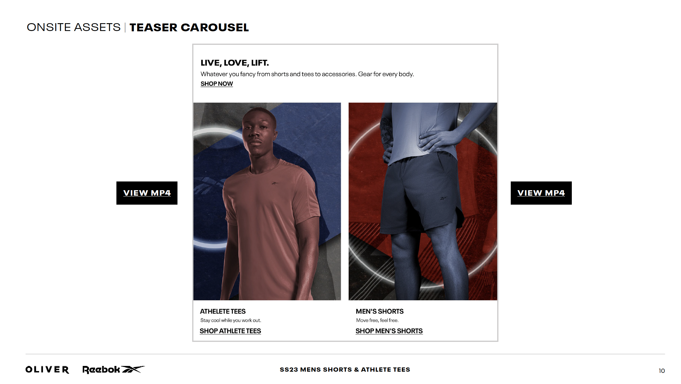 Men's Shorts & Athlete Tees
