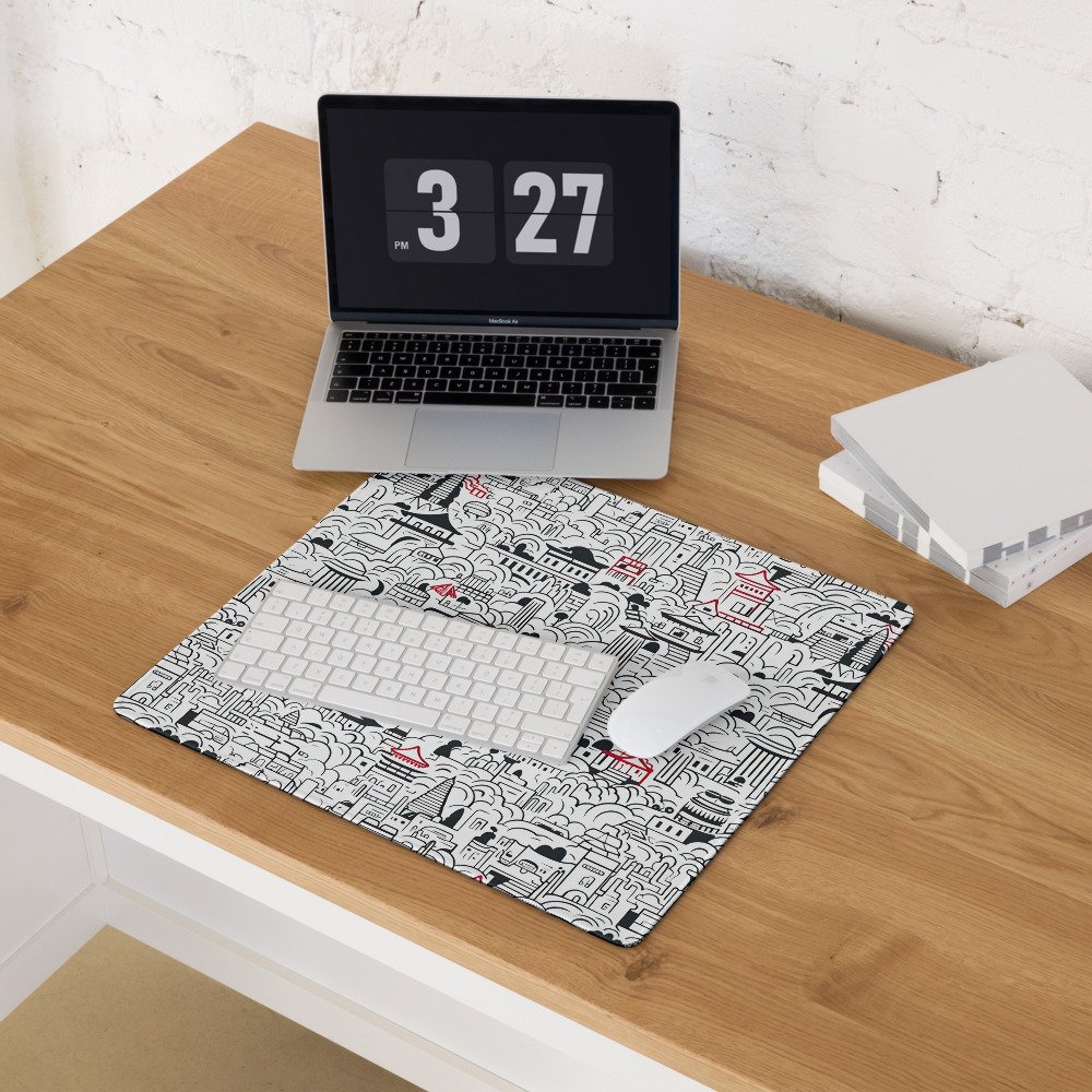 Pixel Scape Desk Pad: Ultimate Desk & Mouse Precision