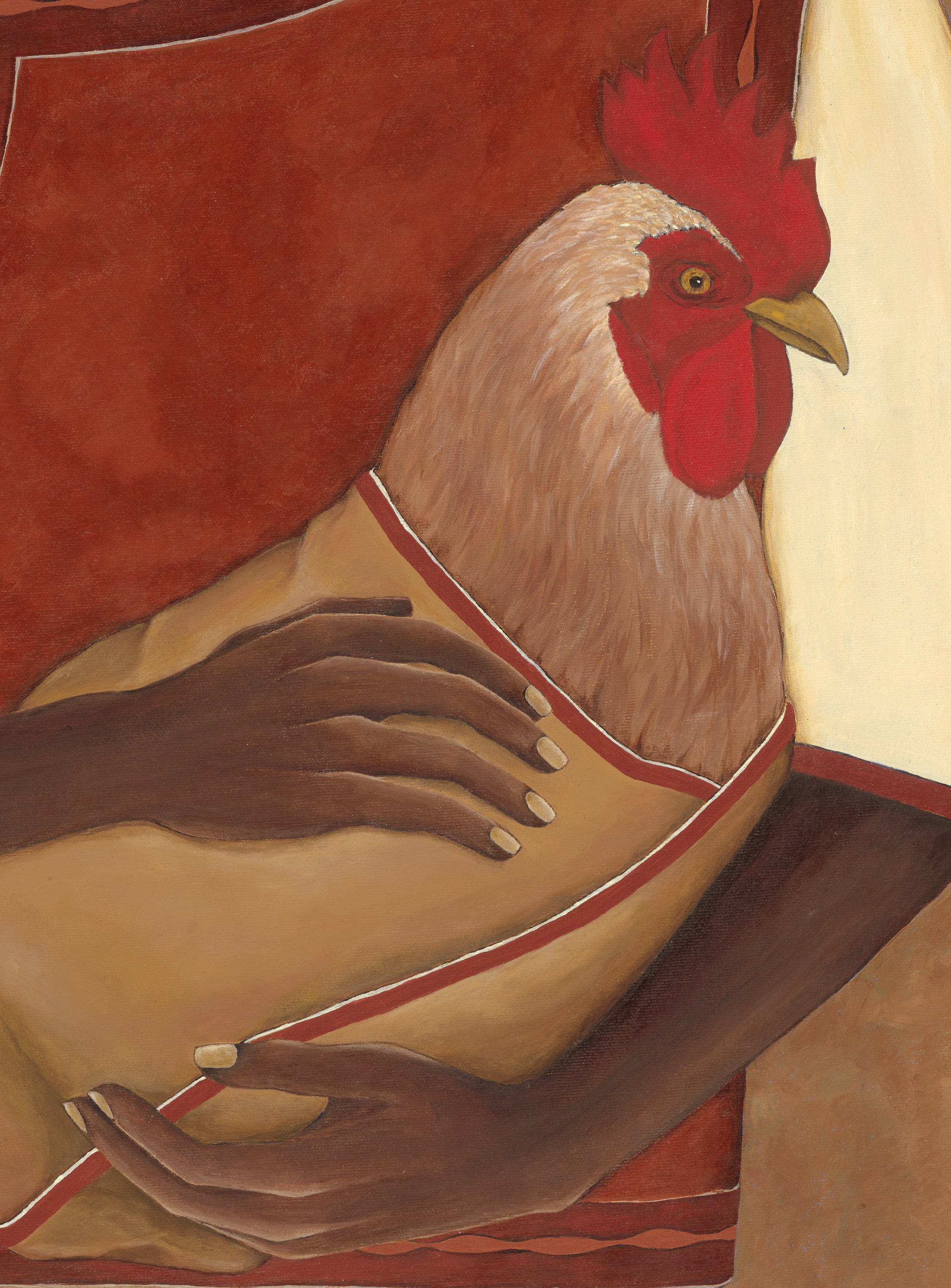 "amrah" 80 x 100 cm acryl on canvas 2025 detail