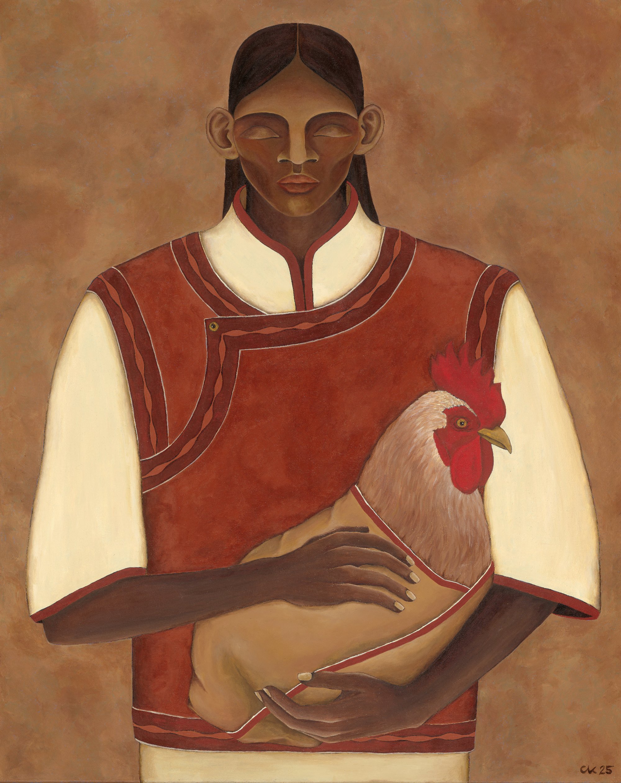 "amrah" 80 x 100 cm acryl on canvas 2025