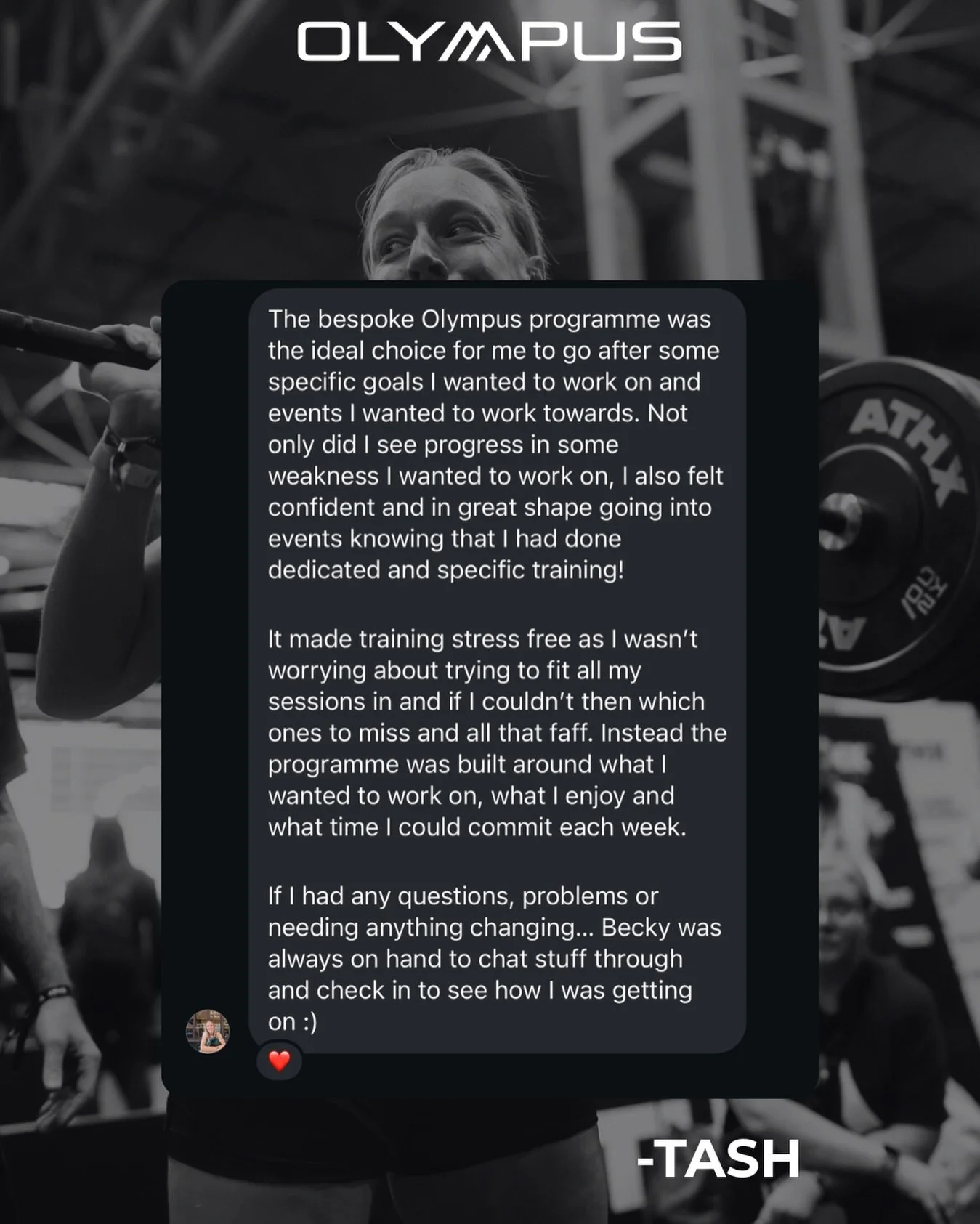 BESPOKE PROGRAMMING FEEDBACK 🤩

Here&rsquo;s what Tash had to say about her experience on our bespoke training programme where we were able to take multiple training goals and create a detailed plan to help her achieve them in the time she had avail
