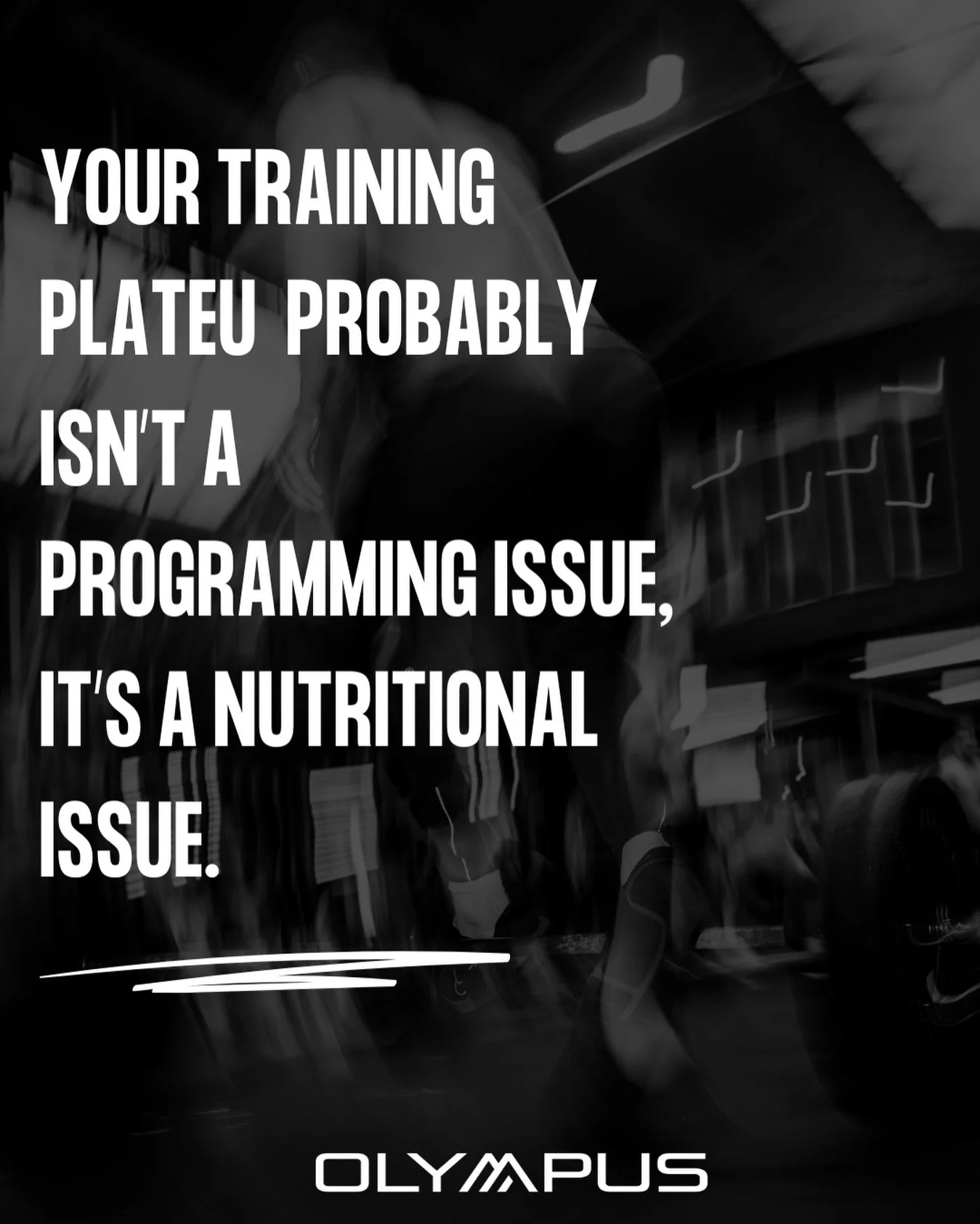 You&rsquo;re showing up to the gym consistently.
So why does it feel like your progress has completely stalled?

Because training harder isn&rsquo;t always the answer.

You can have the best programming in the world, but if your nutrition is off, eve