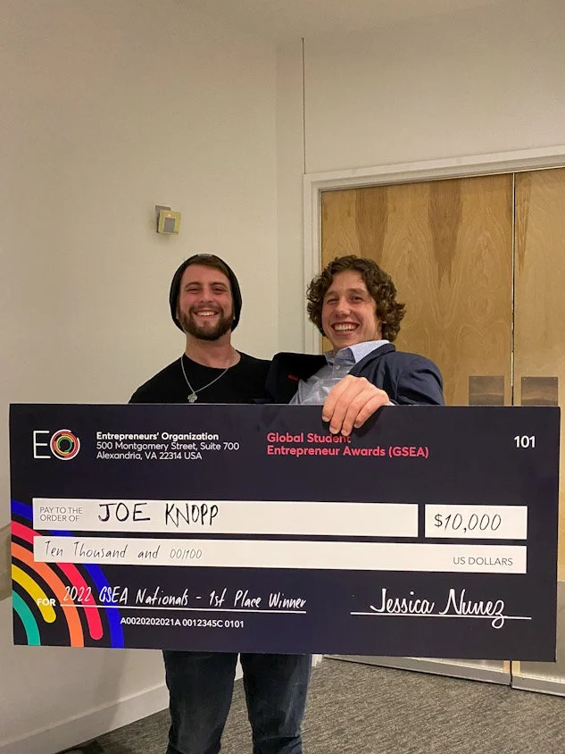 Bringing Home National Youth Entrepreneur of The Year with Coaching Client Joey Knopp.