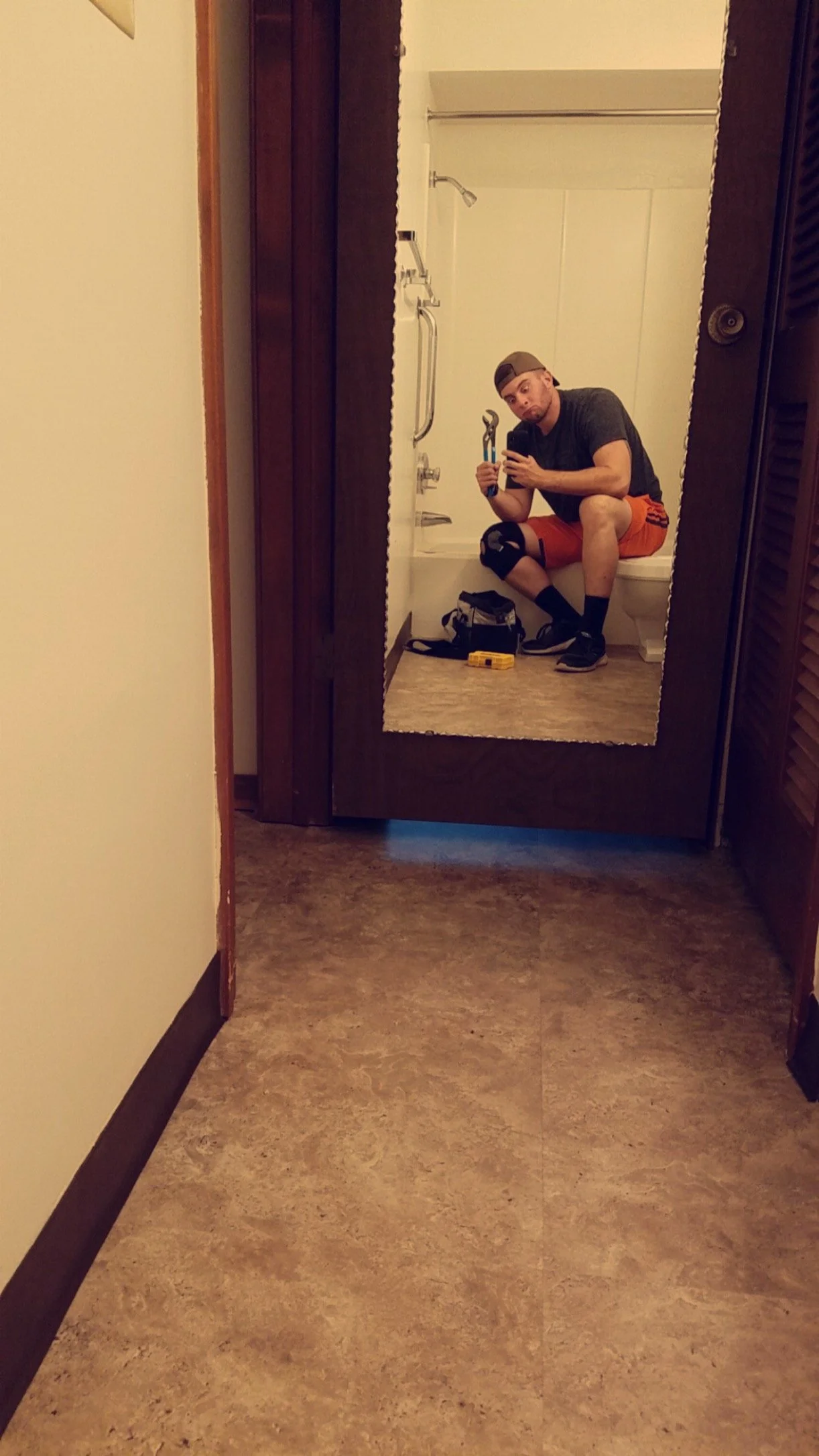 Fixing a leaking drain during my days in multi-unit maintenance