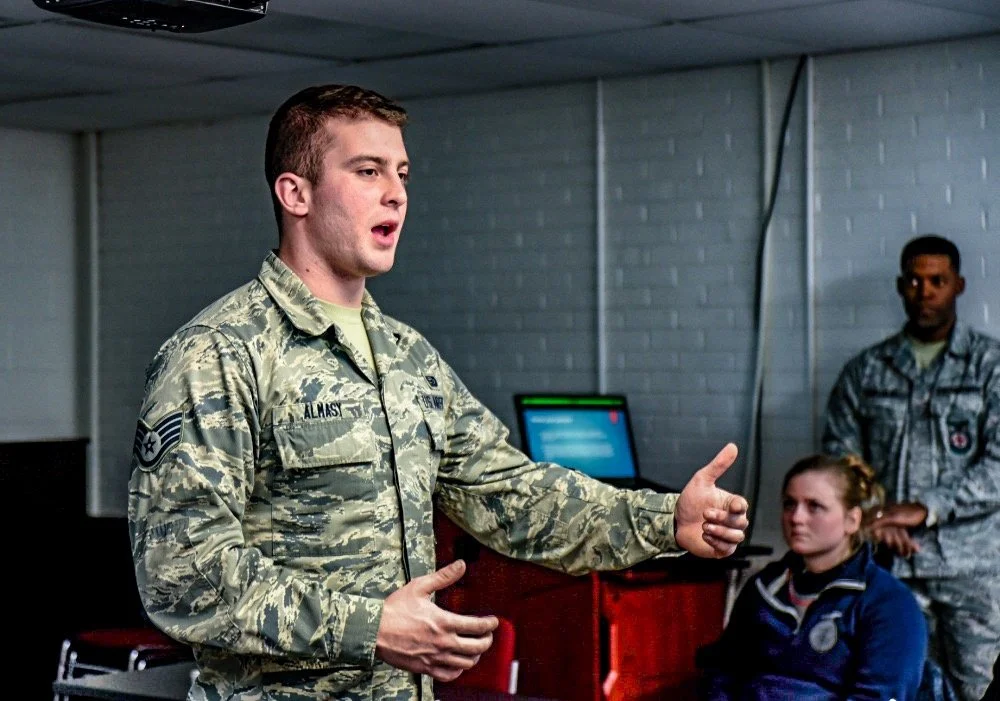 Delivering training at the 179th Airlift Wing in Mansfield, OH