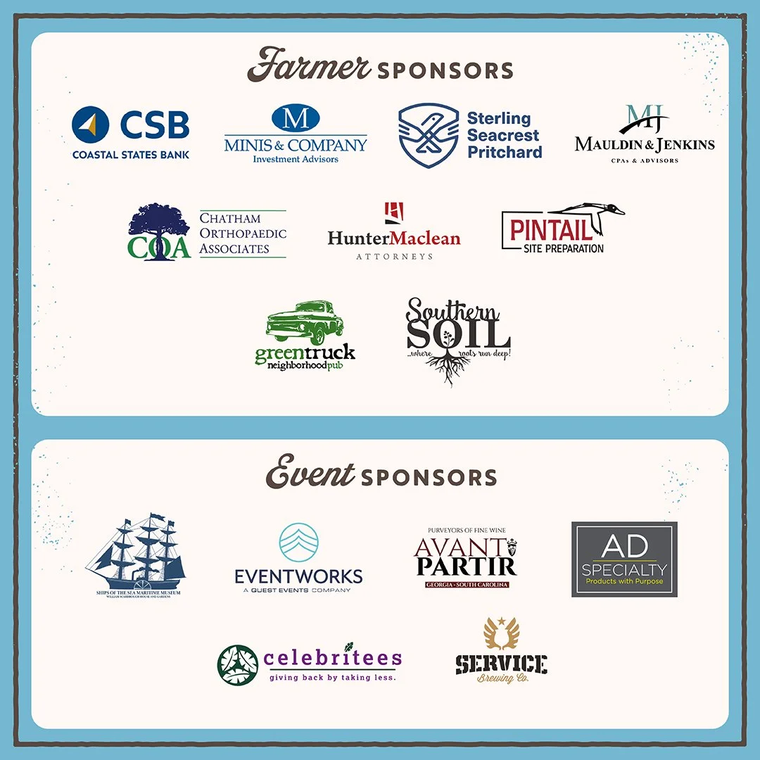 Chefs+Farmers Farmer & Event Sponsor List