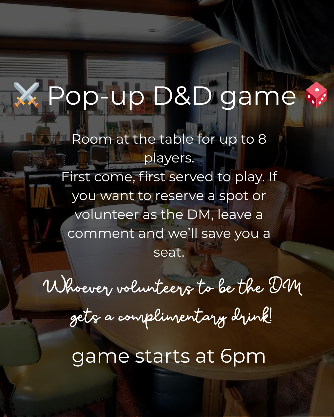 Pop Up D&D Game