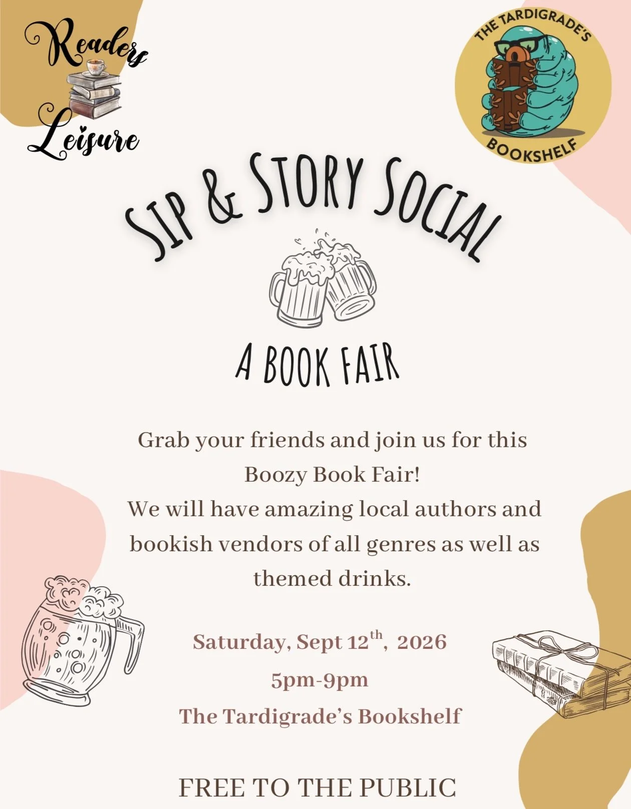 Sip & Story Social: a book fair