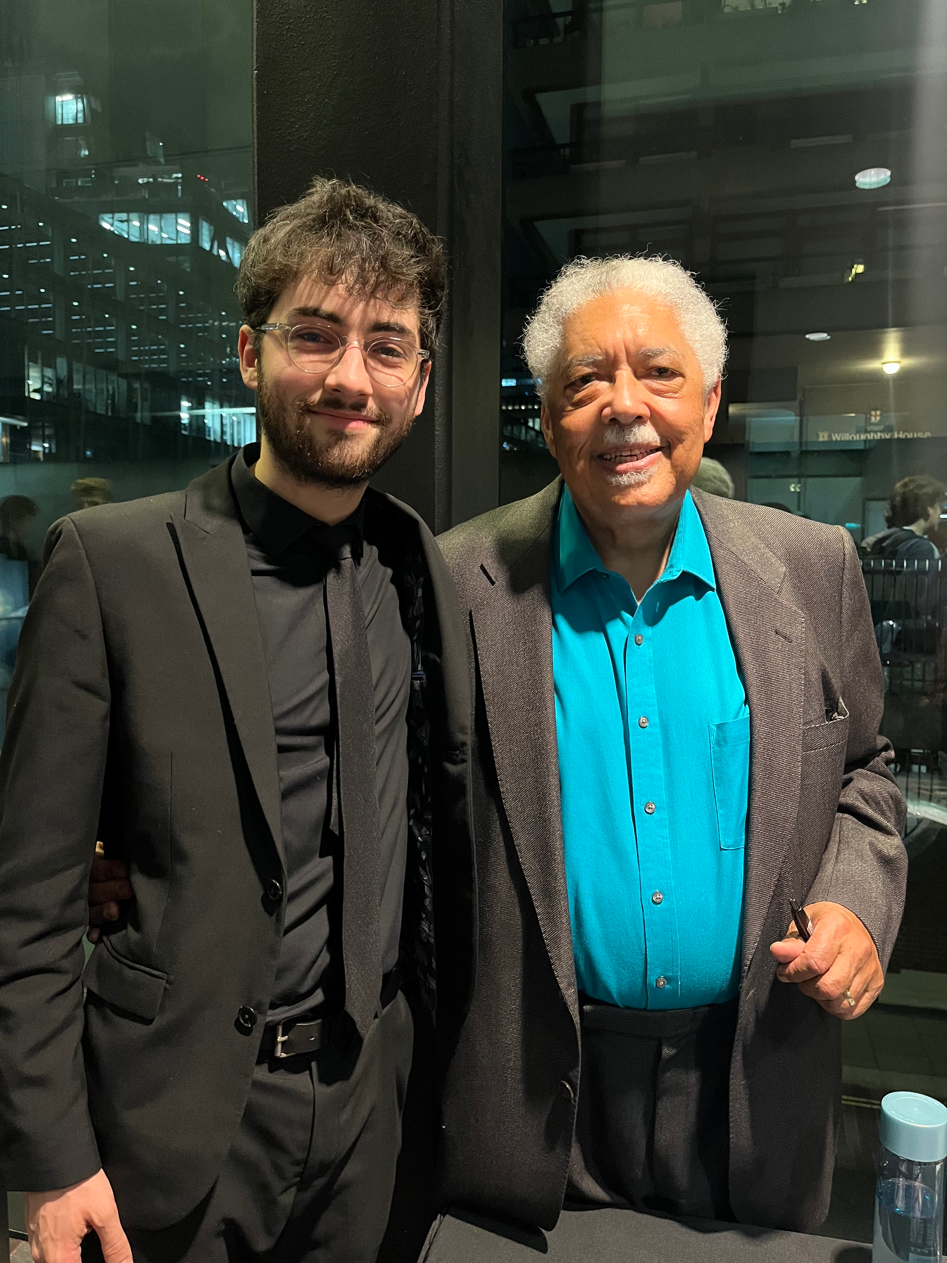Post concert with Rufus Reid @ Milton Court, 23-02-24
Photo credit: Aurore Brindel [Feb24]
