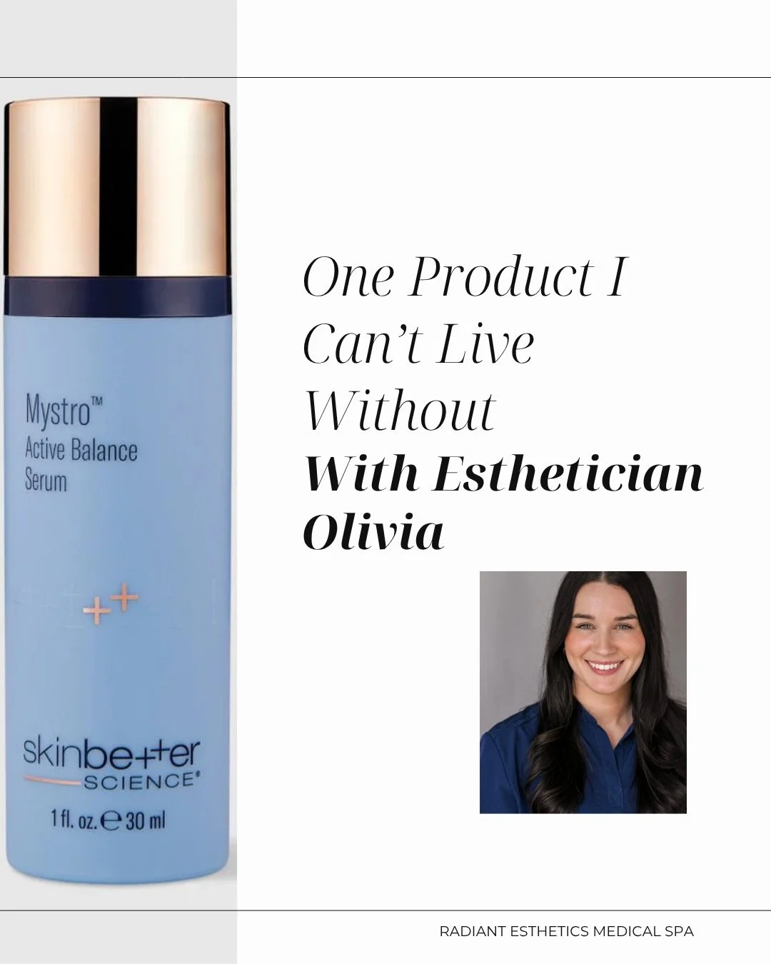 The one product @skin_bylivv can&rsquo;t live without .. Mystro by @skinbetter ✨ 

It&rsquo;s the one step product that does it all: balancing stressed skin, restoring texture, targeting redness and evening the skin tone. 

This product and all @skin