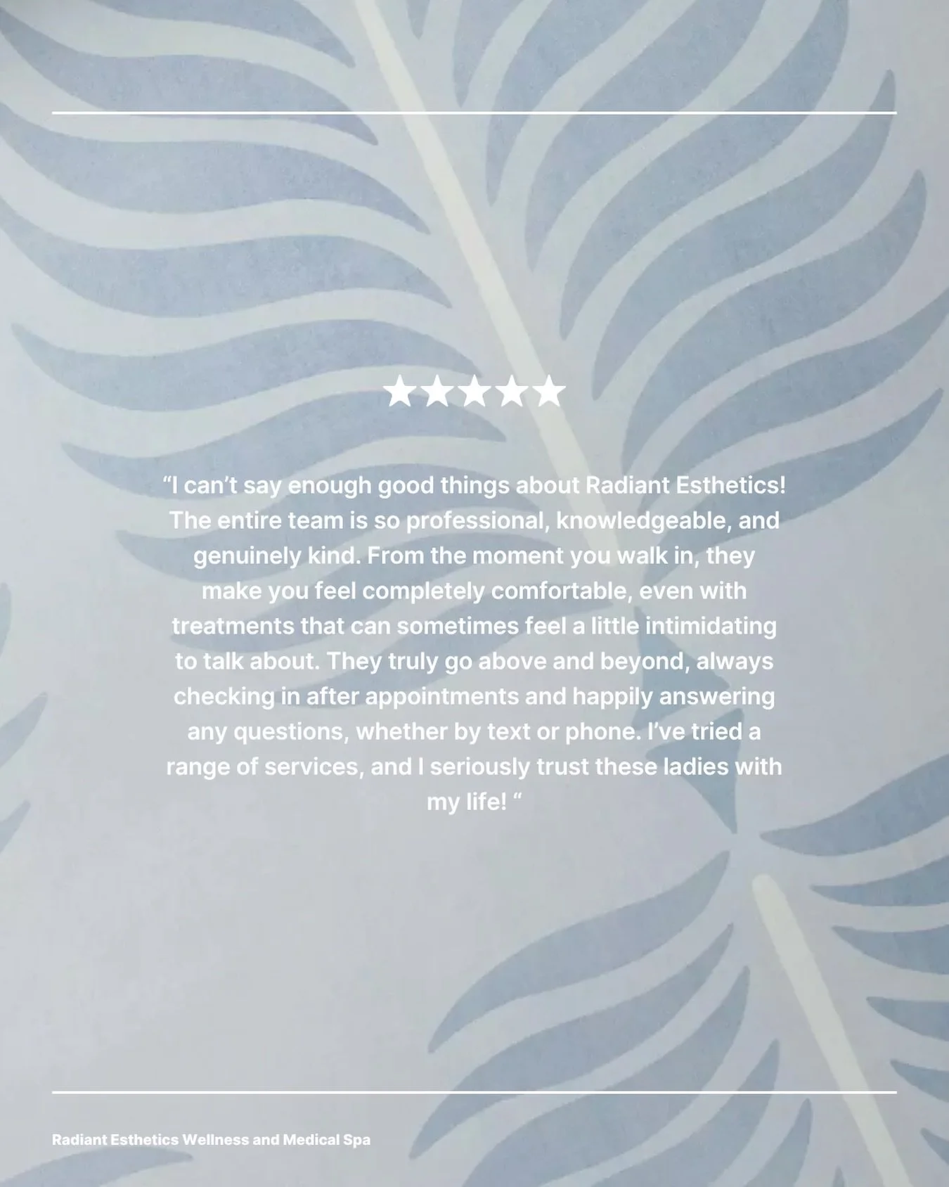 Nothing means more to us than hearing our patients feel confident, cared for, and comfortable in their own skin.🤍 

Thank you for trusting our team to be part of your aesthetic journey!