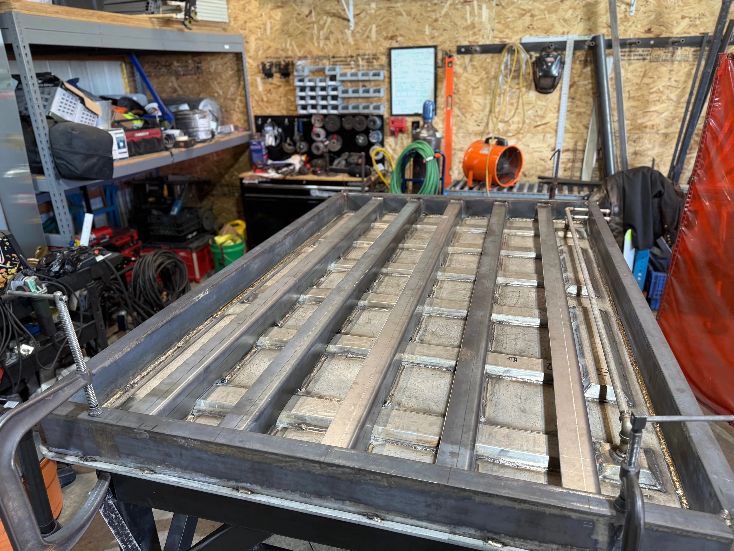 IT WAS A DOOR FULL OF STAINLESS STEEL WITH SPECIALIEZED HEATER CHANNELS AND PIPING