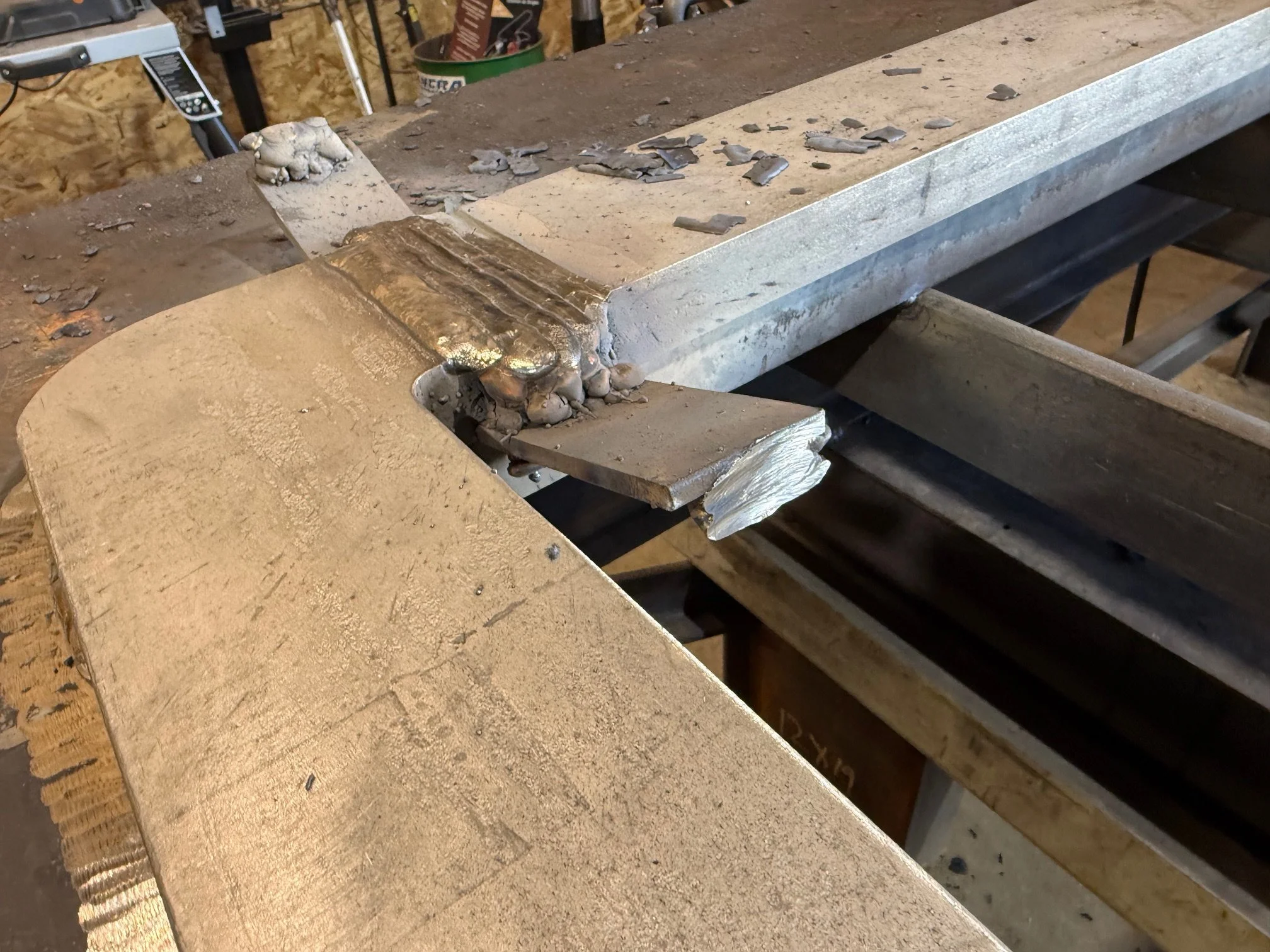 1" 1/4 STAINLESS FULL WELDOUT AND THEN MACHINED 