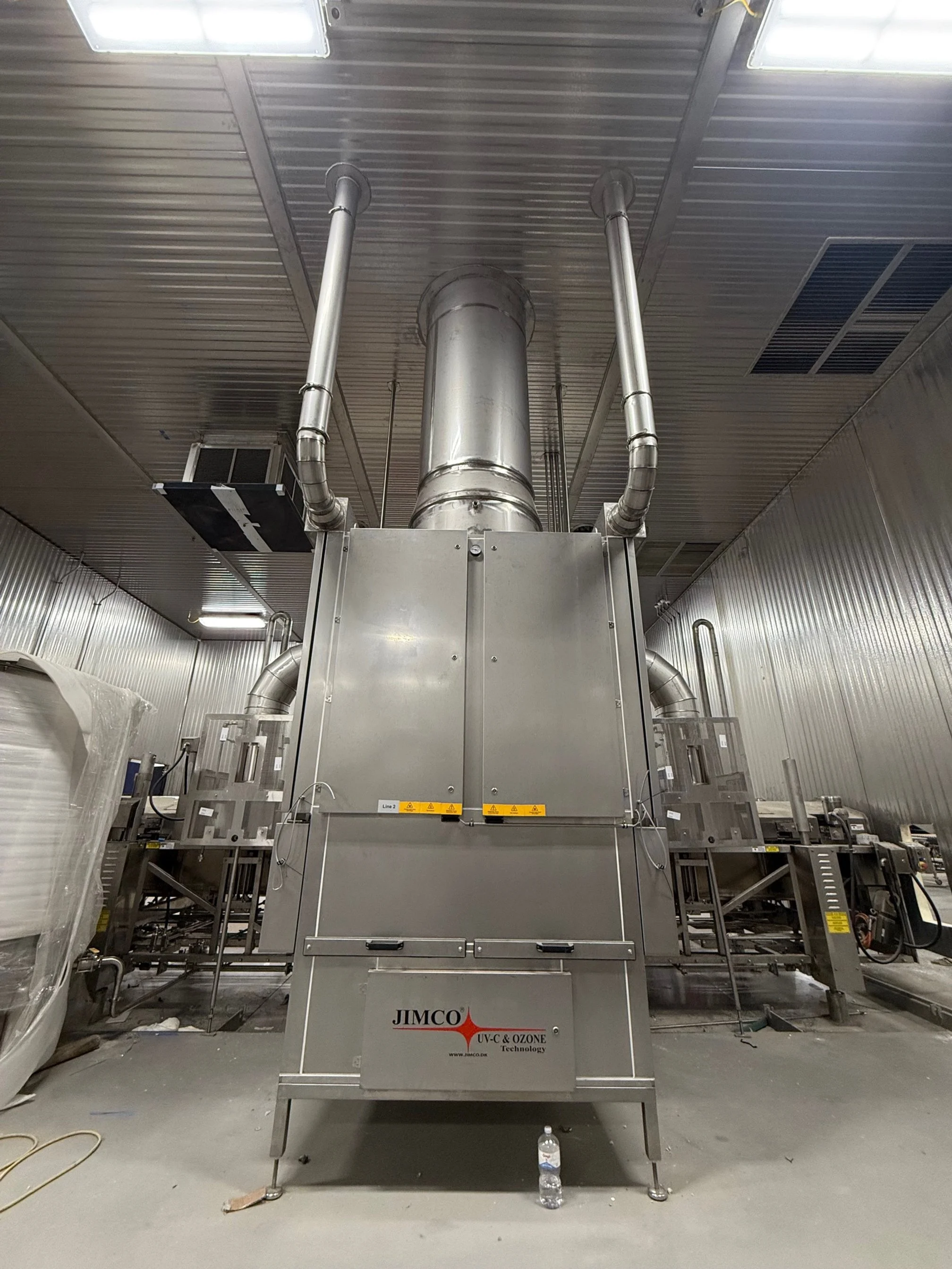 FINISHED PRODUCT; RAN THROUGH THE IMP CEILING, OUT TO THE ROOF