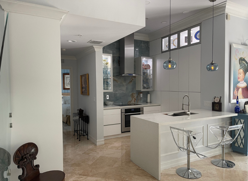 Contemporary Transitional Kitchen Remodel by Deluxe Contractors, LLC project photo