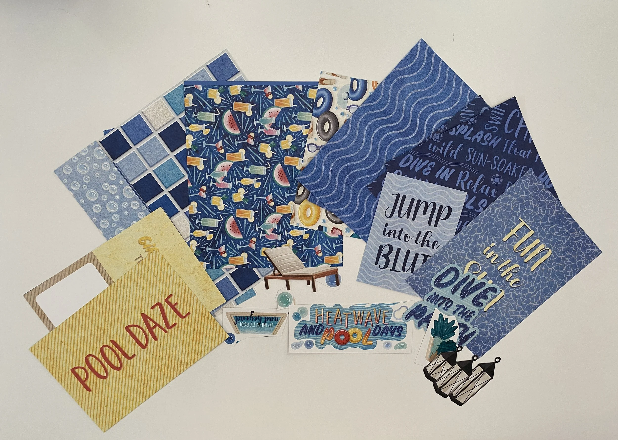Scrap Journal - Bits & Pieces - Poolside Paradise  #2
