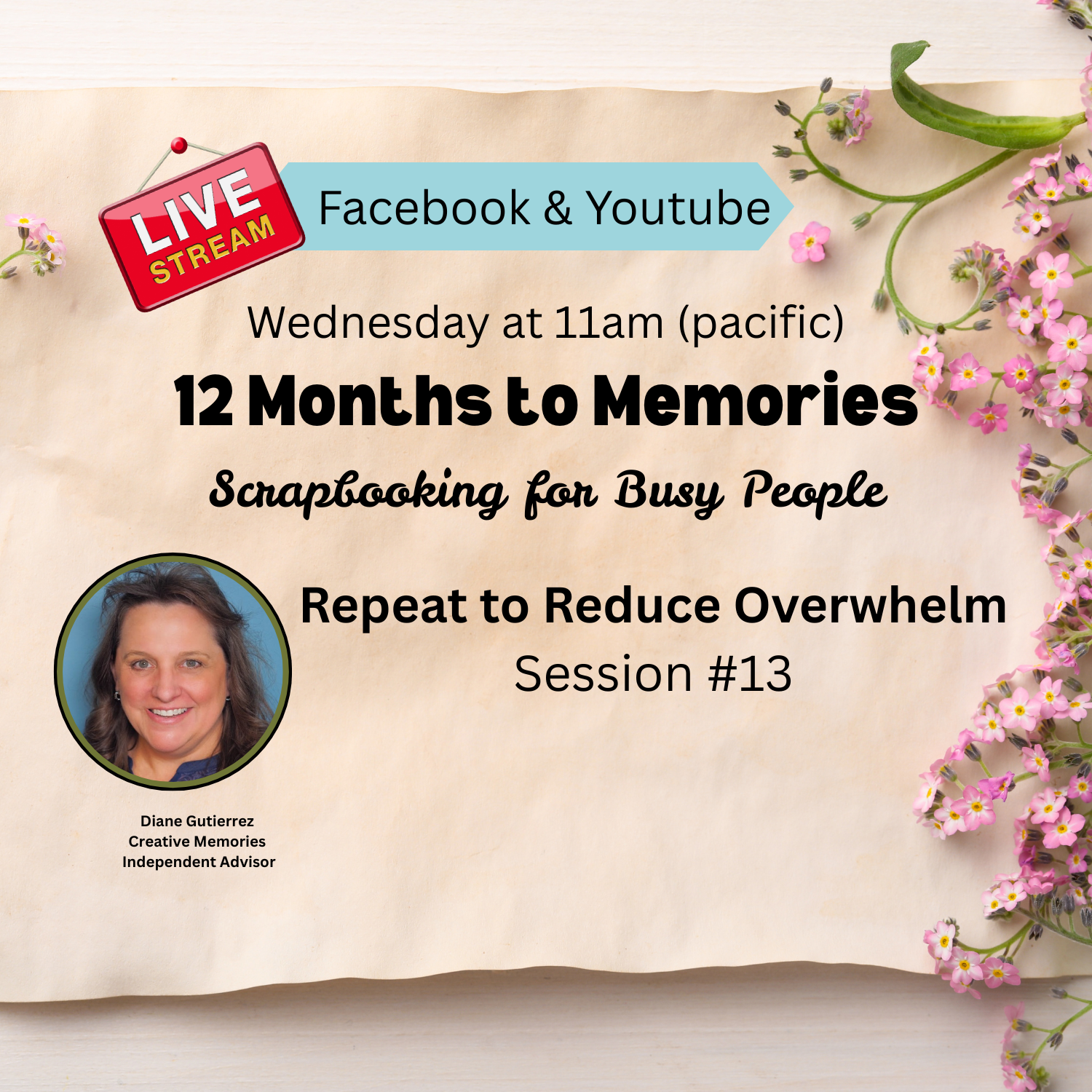 Session #13 - 12 Months to Memories