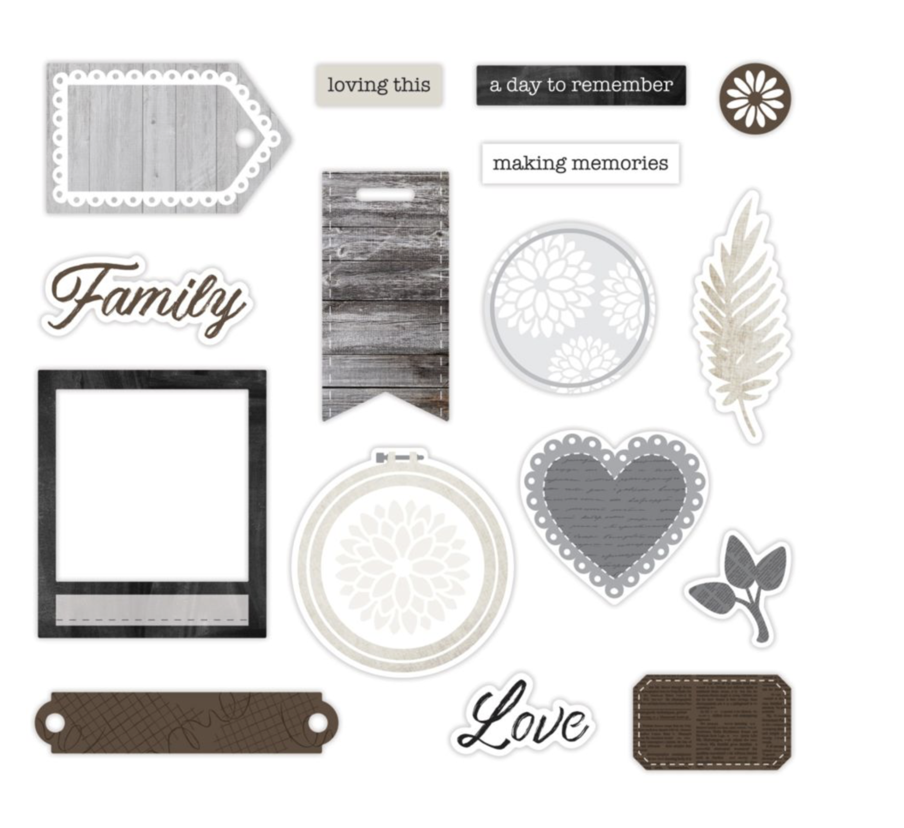 Bold & Slate  Embellishment Pack ~ Exclusive