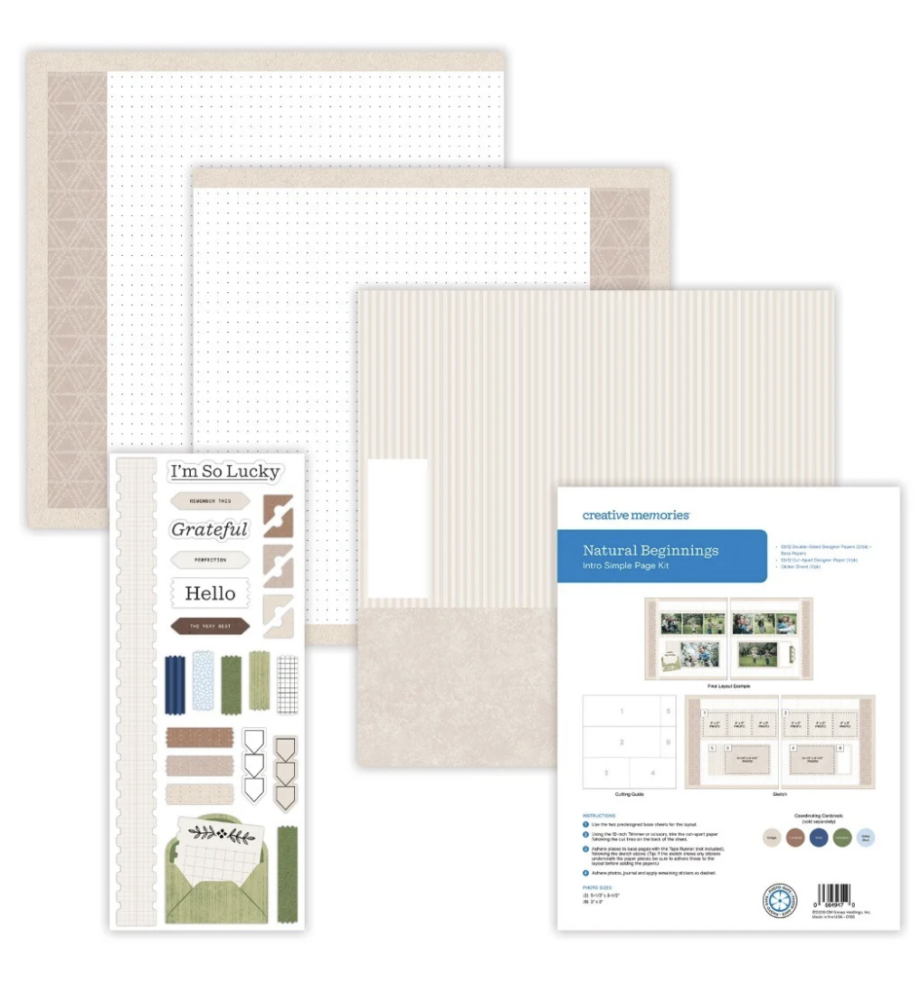Natural Beginnings Simple Page Kit ~ Exclusive!