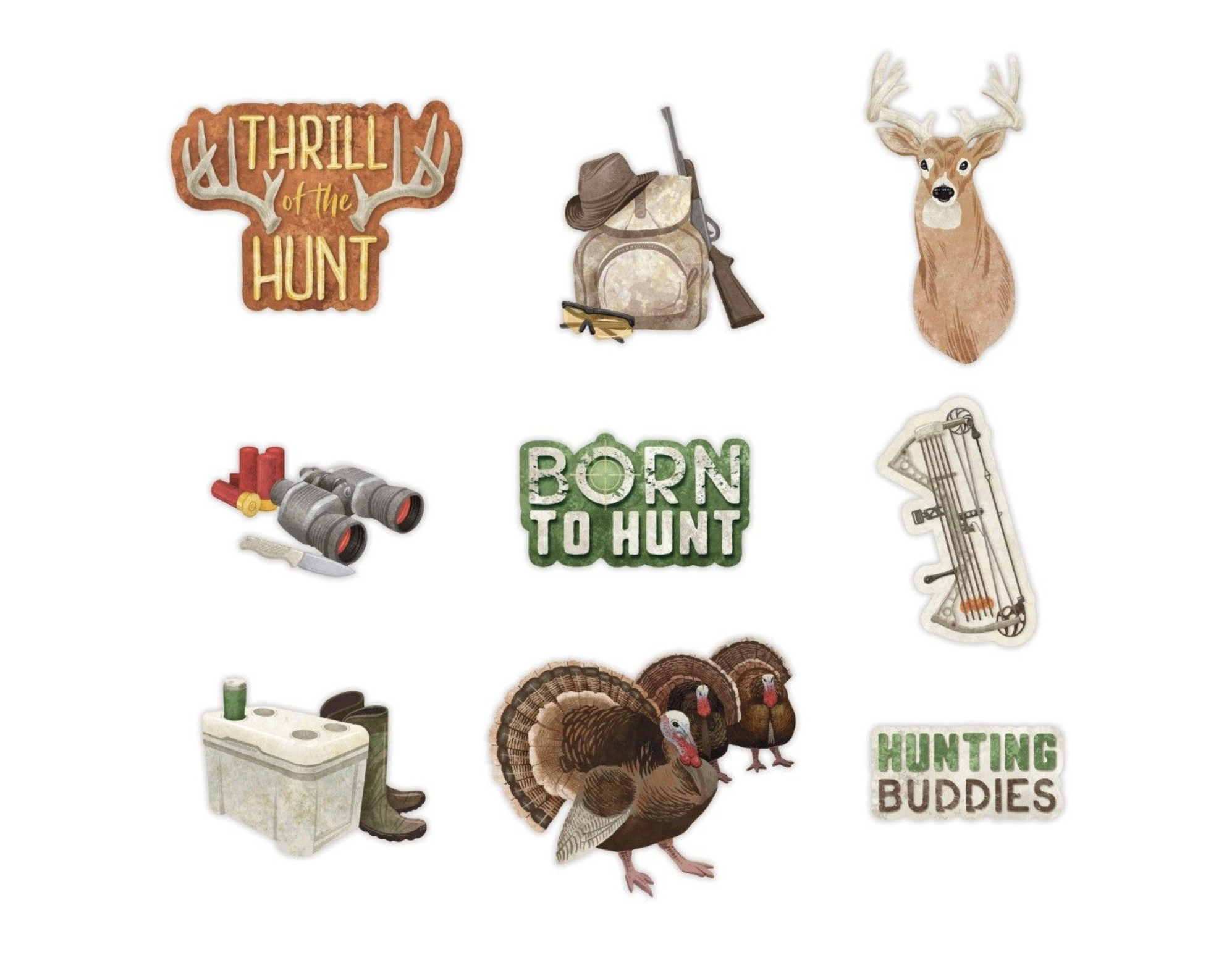 Grateful Harvest HUNTING Embellishment Pack