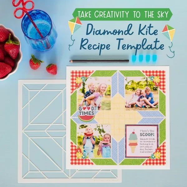 Diamond Kite Recipe Template