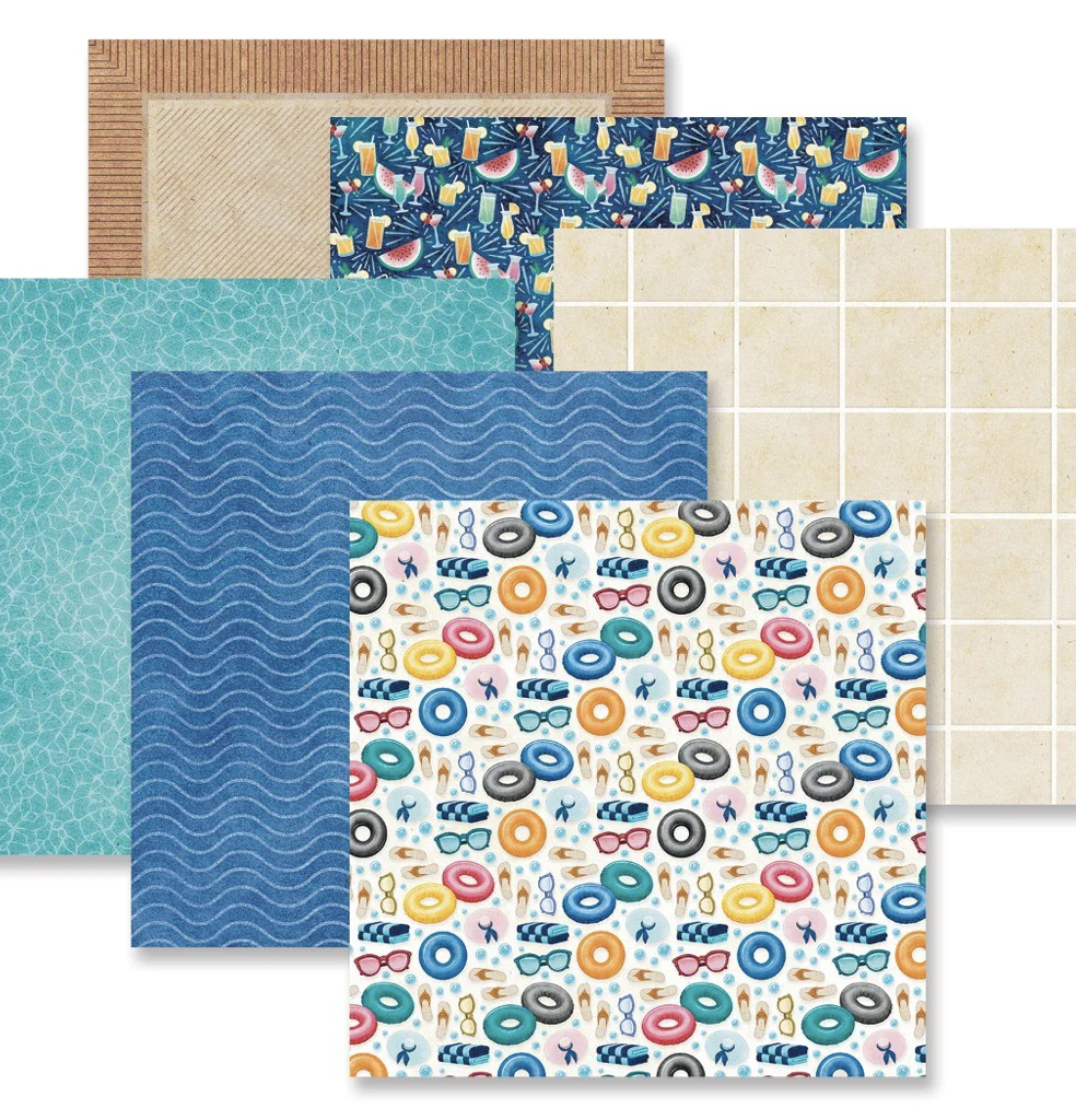 Poolside Paradise Designer  Paper Pack