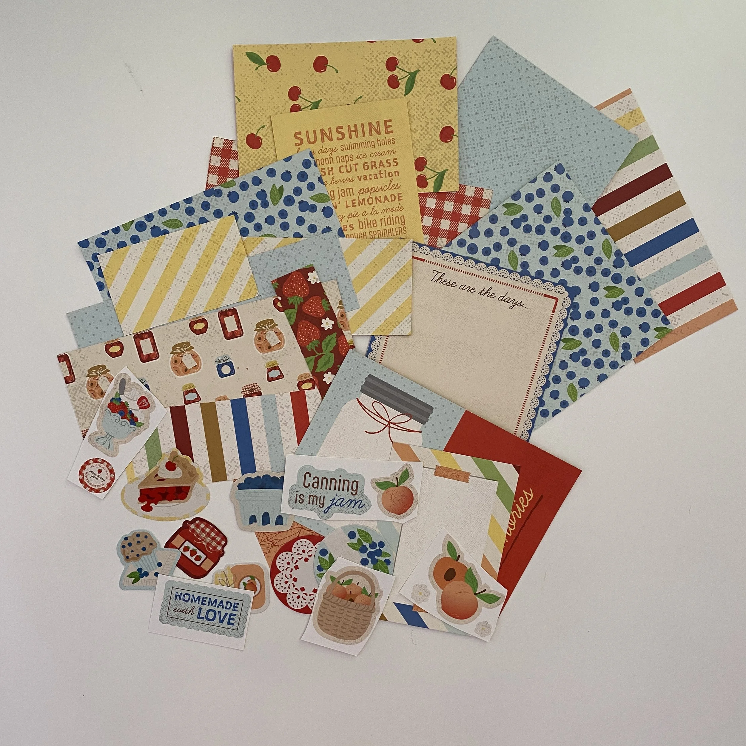 Scrap Journal - Bits & Pieces - Berry Harvest #1