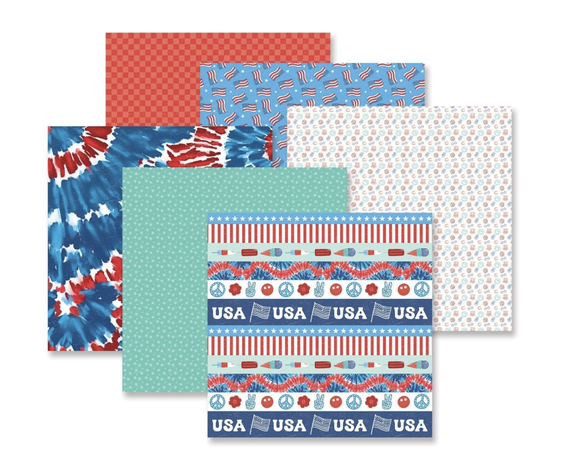 All-American Designer Paper Pack (12/pk)