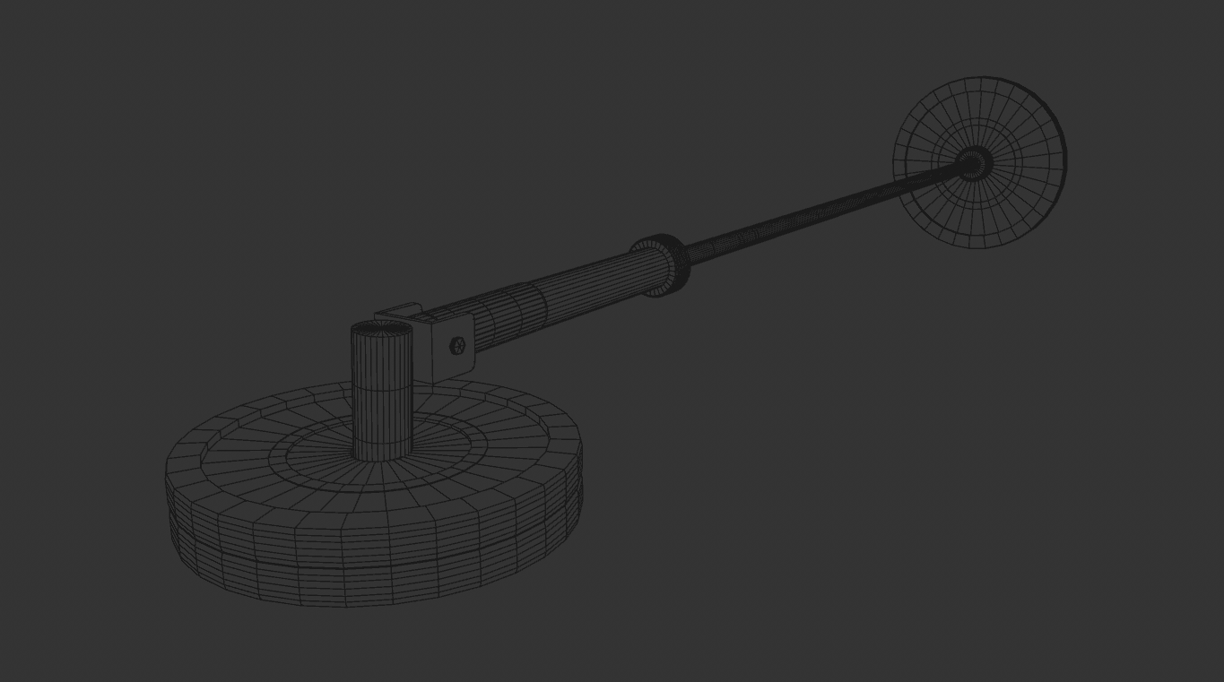 gym eqiuipment 3D Model wire frame made in cinema 4D