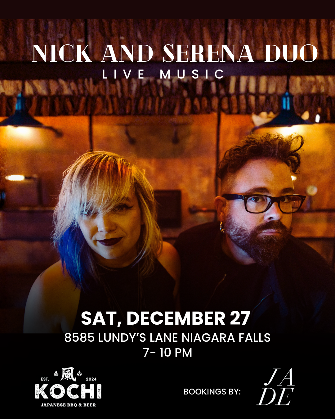 SIZZLE & SOUND - NICK AND SERENA DUO