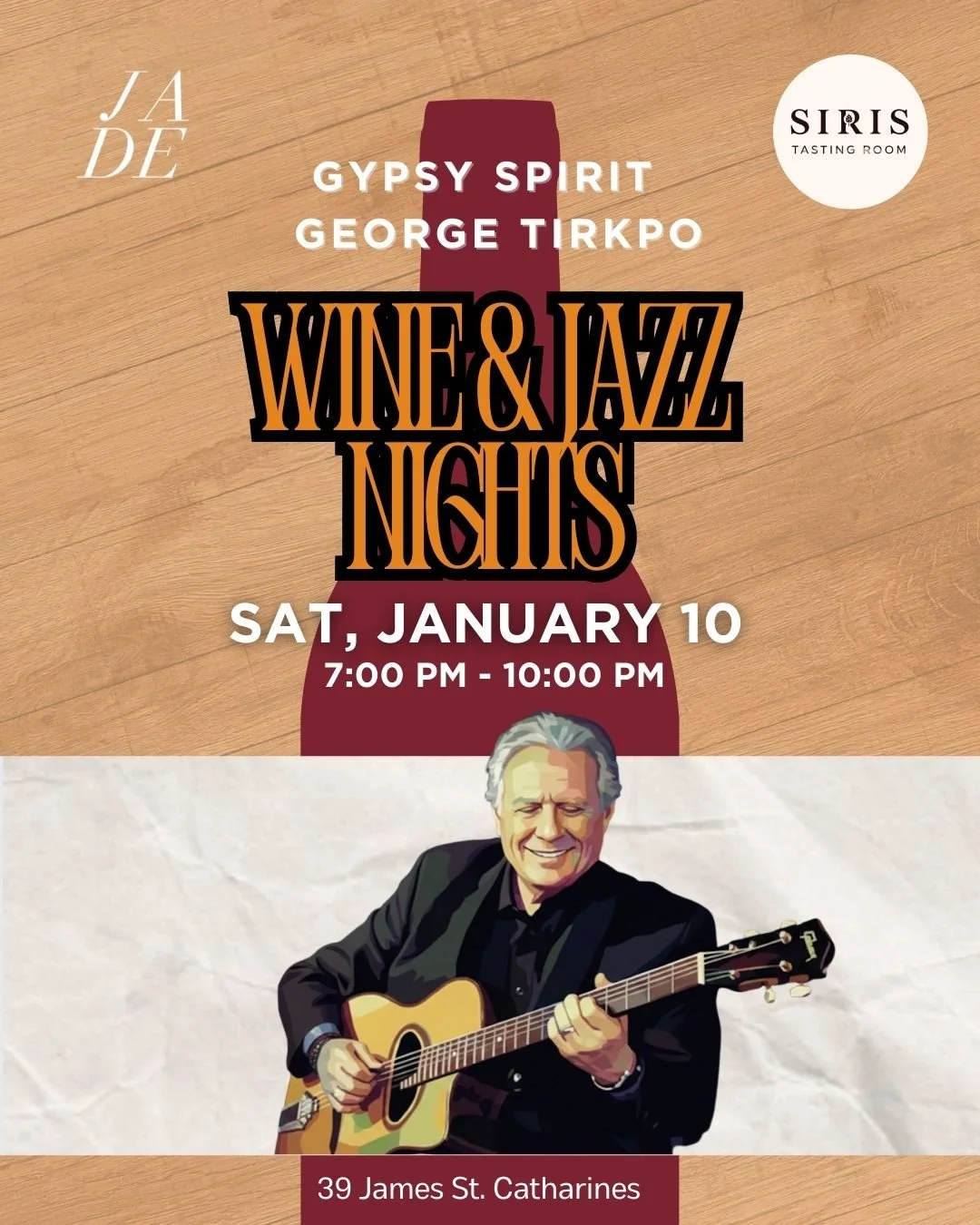 Wine &amp; JAZZ Nights - Gypsy Spirit / George Tirpko