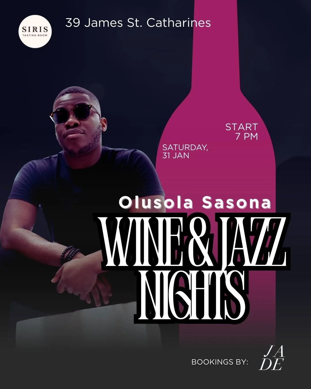 Wine & JAZZ Nights /  Olusola Sasona