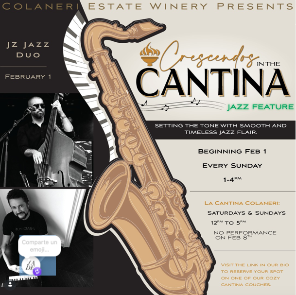 Crescendos in the Cantina -  J Z Jazz Duo with Phil Martin