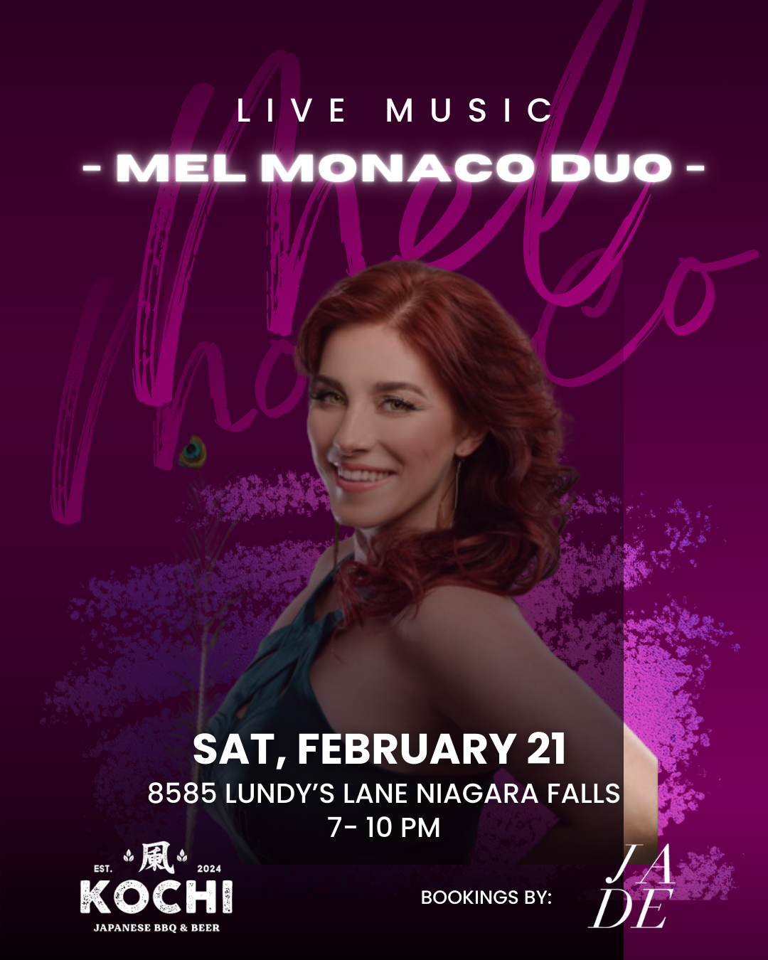 SIZZLE & SOUND - Mel Monaco Duo