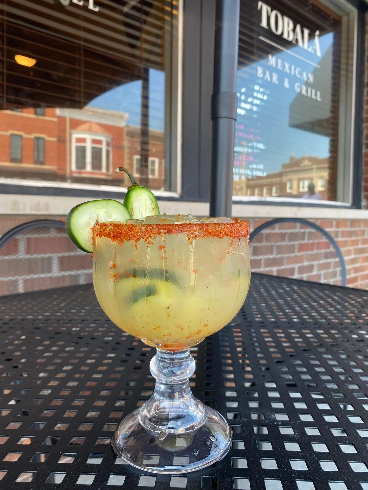 Jalapeño and cucumber margarita