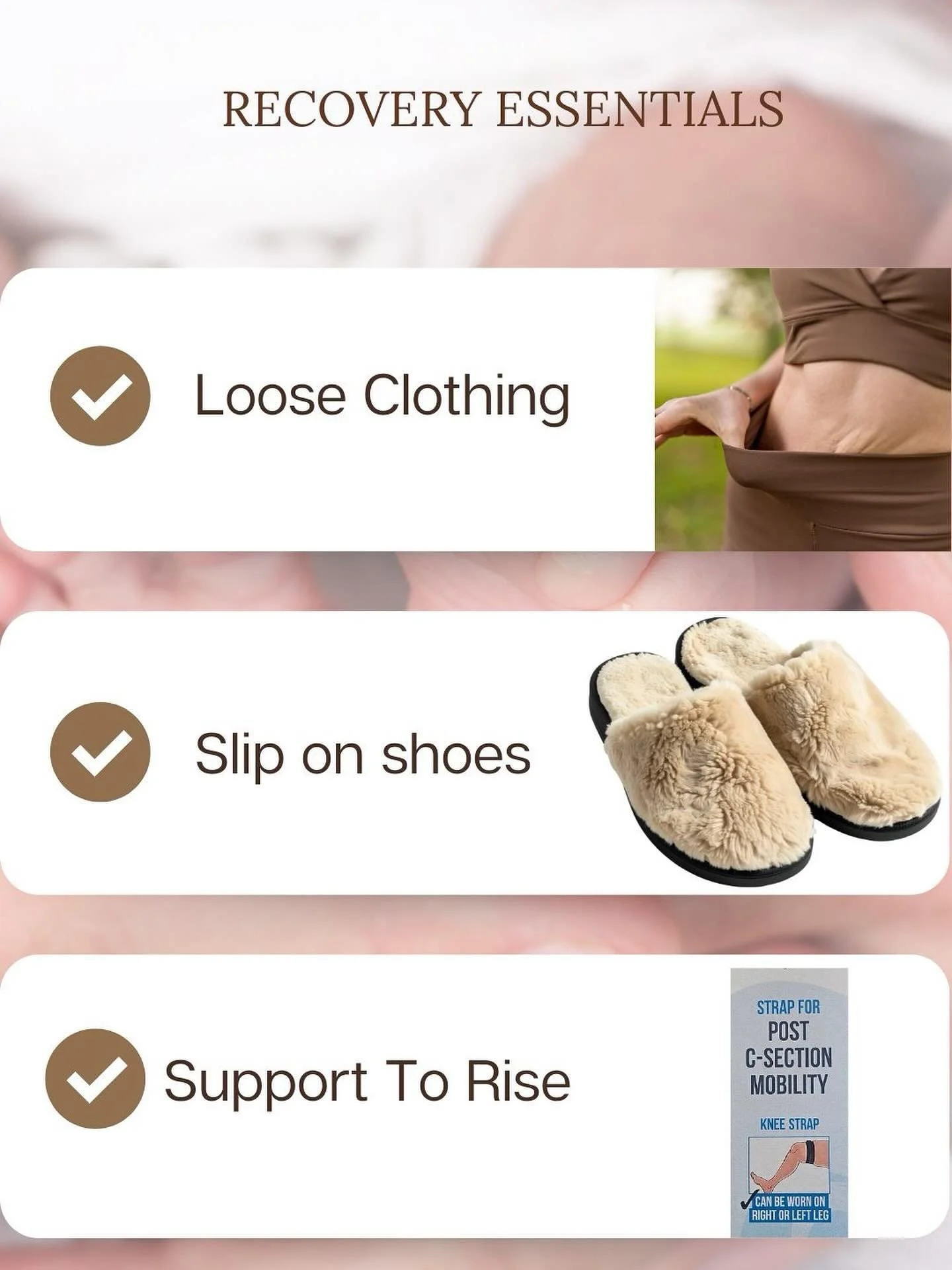 Packing your hospital bag? Don&rsquo;t forget essentials for your recovery.

#hospitalbag #hospitalbagchecklist #csection #newmum #pregnancy